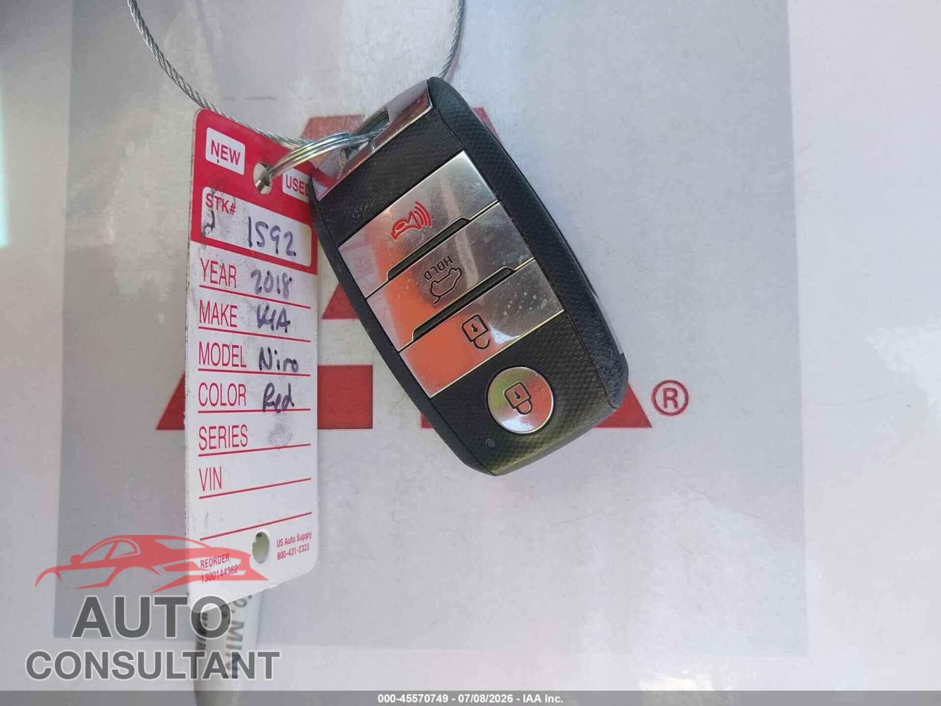 KIA NIRO 2018 - KNDCE3LC3J5117310