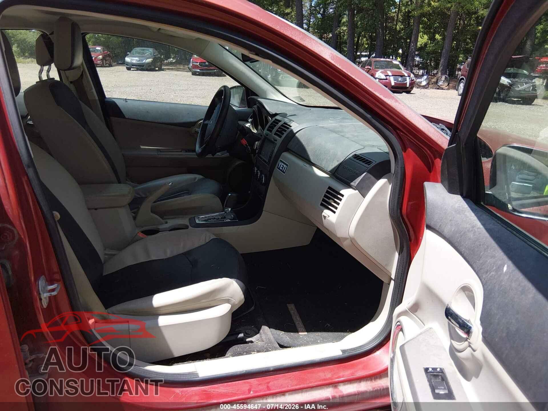 DODGE AVENGER 2010 - 1B3CC5FB3AN129186