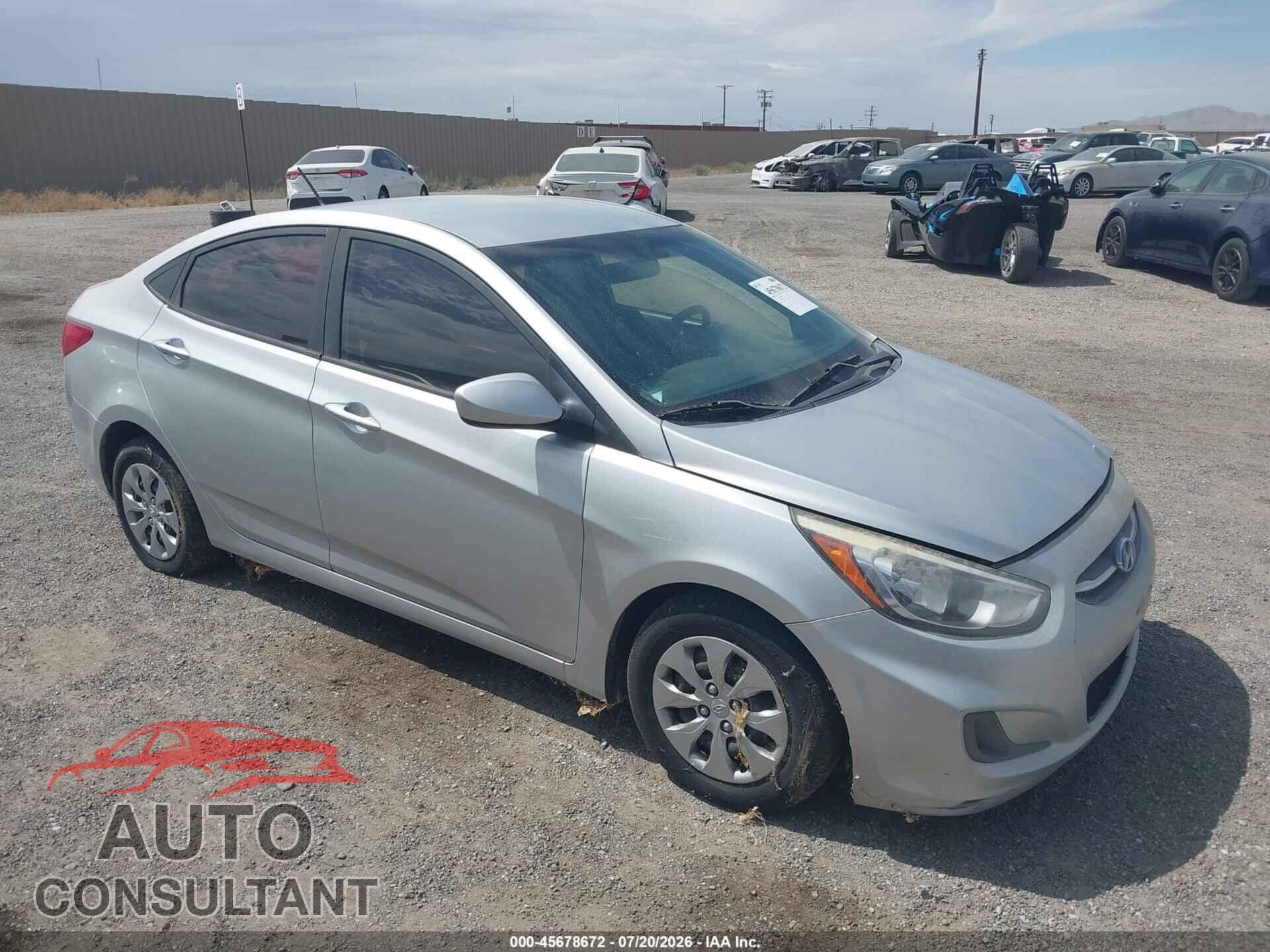 HYUNDAI ACCENT 2017 - KMHCT4AE4HU244448
