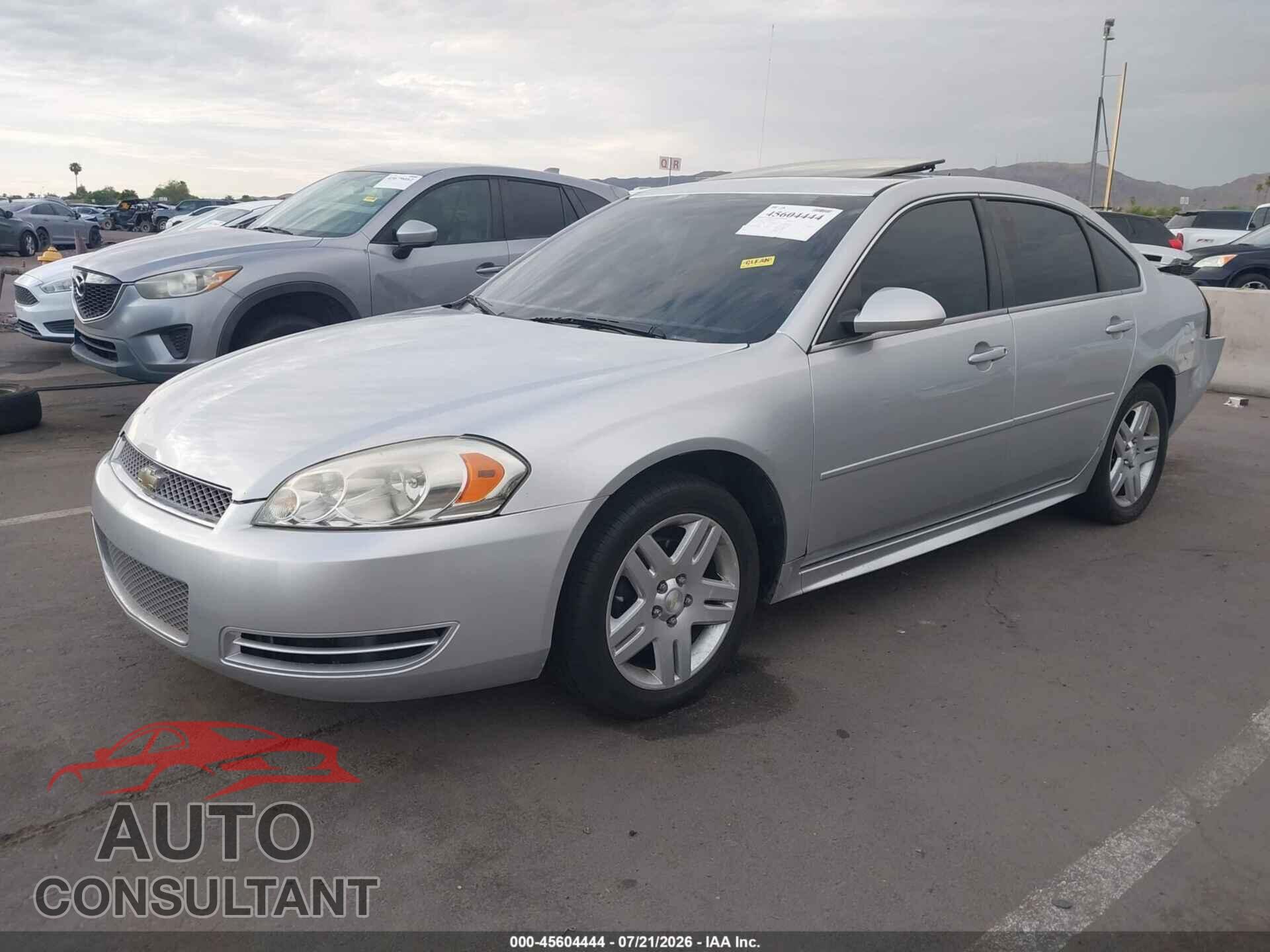 CHEVROLET IMPALA 2012 - 2G1WG5E35C1230219