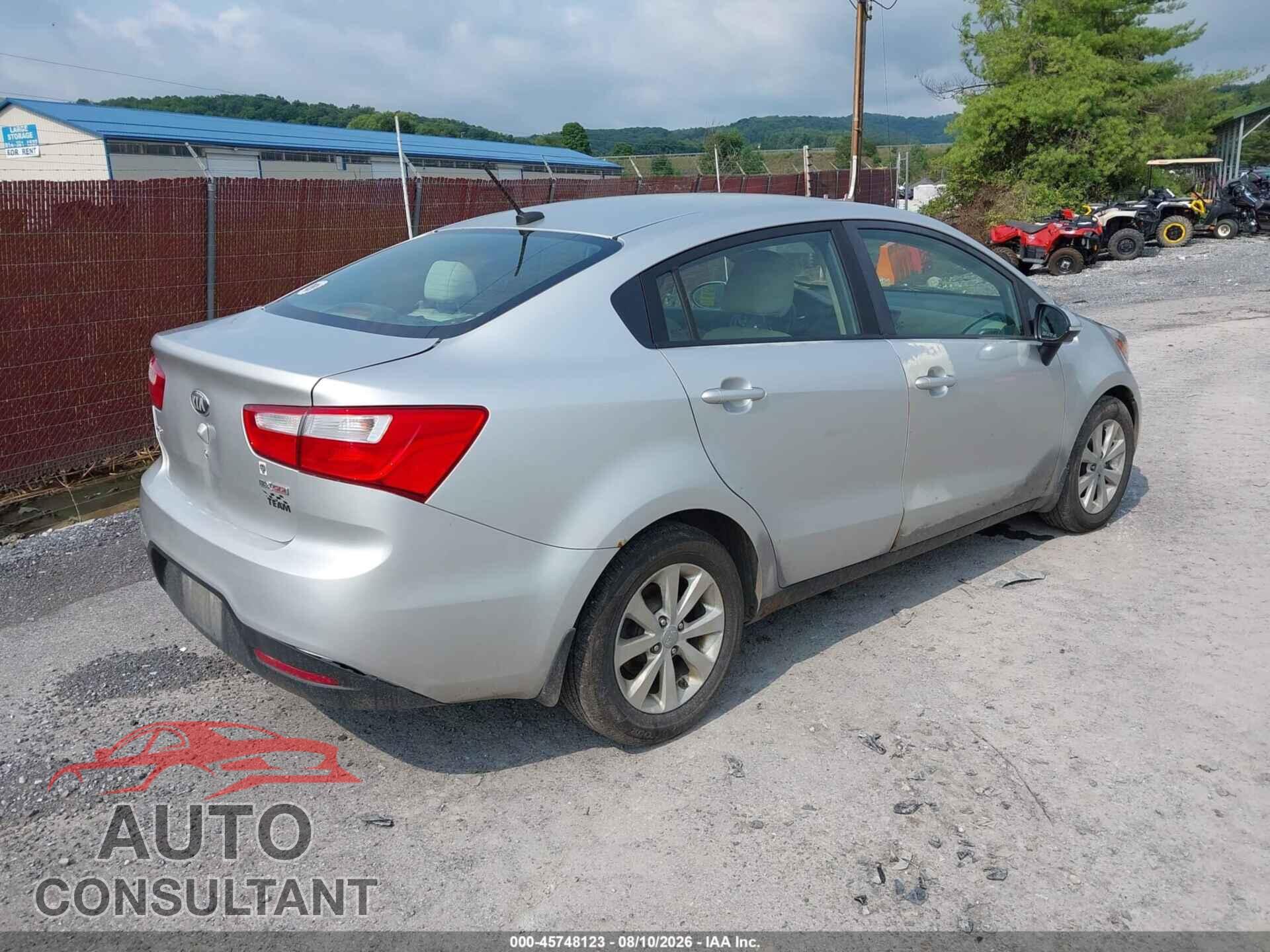 KIA RIO 2013 - KNADN4A35D6242365