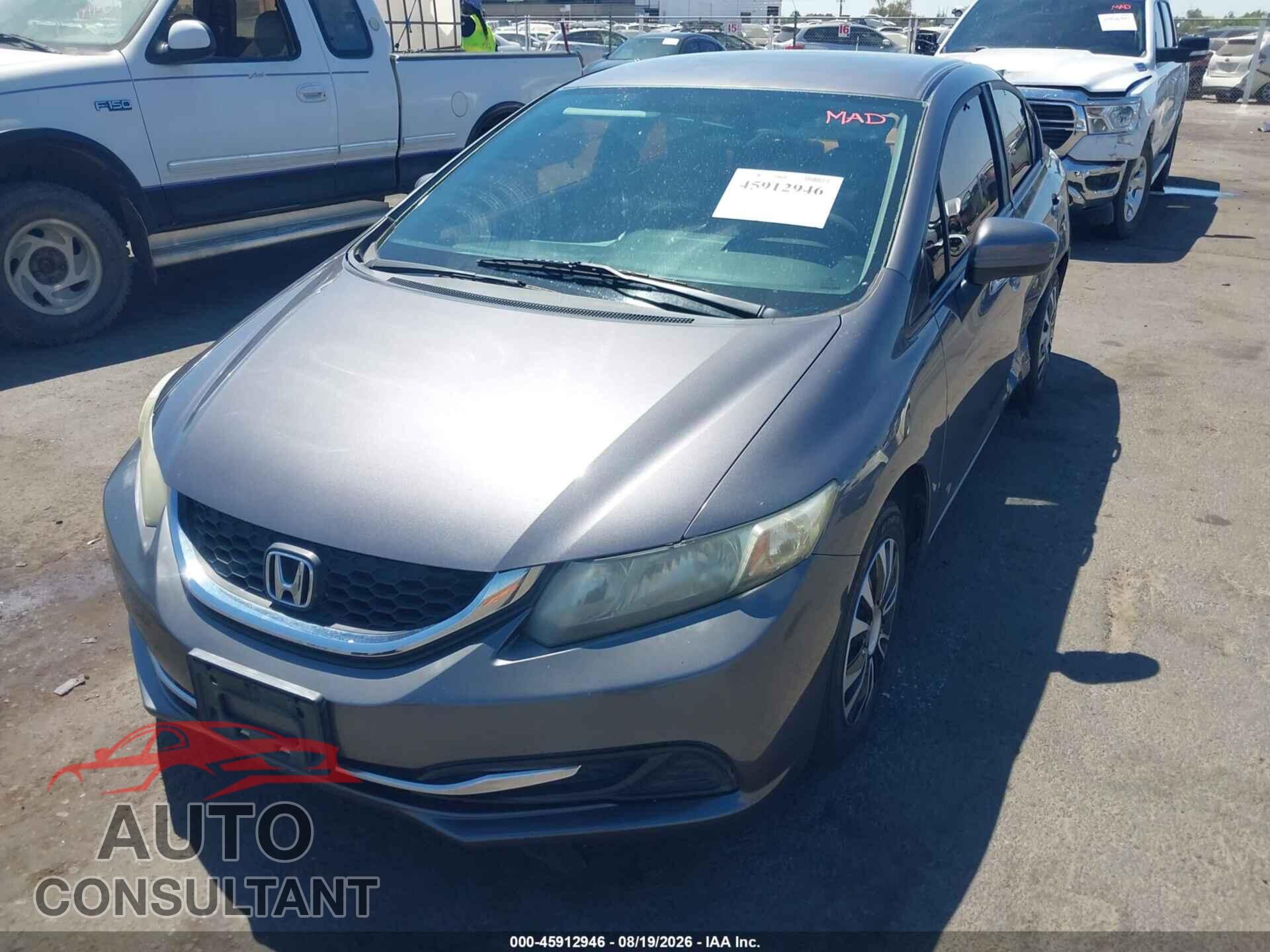 HONDA CIVIC 2014 - 19XFB2F59EE242285