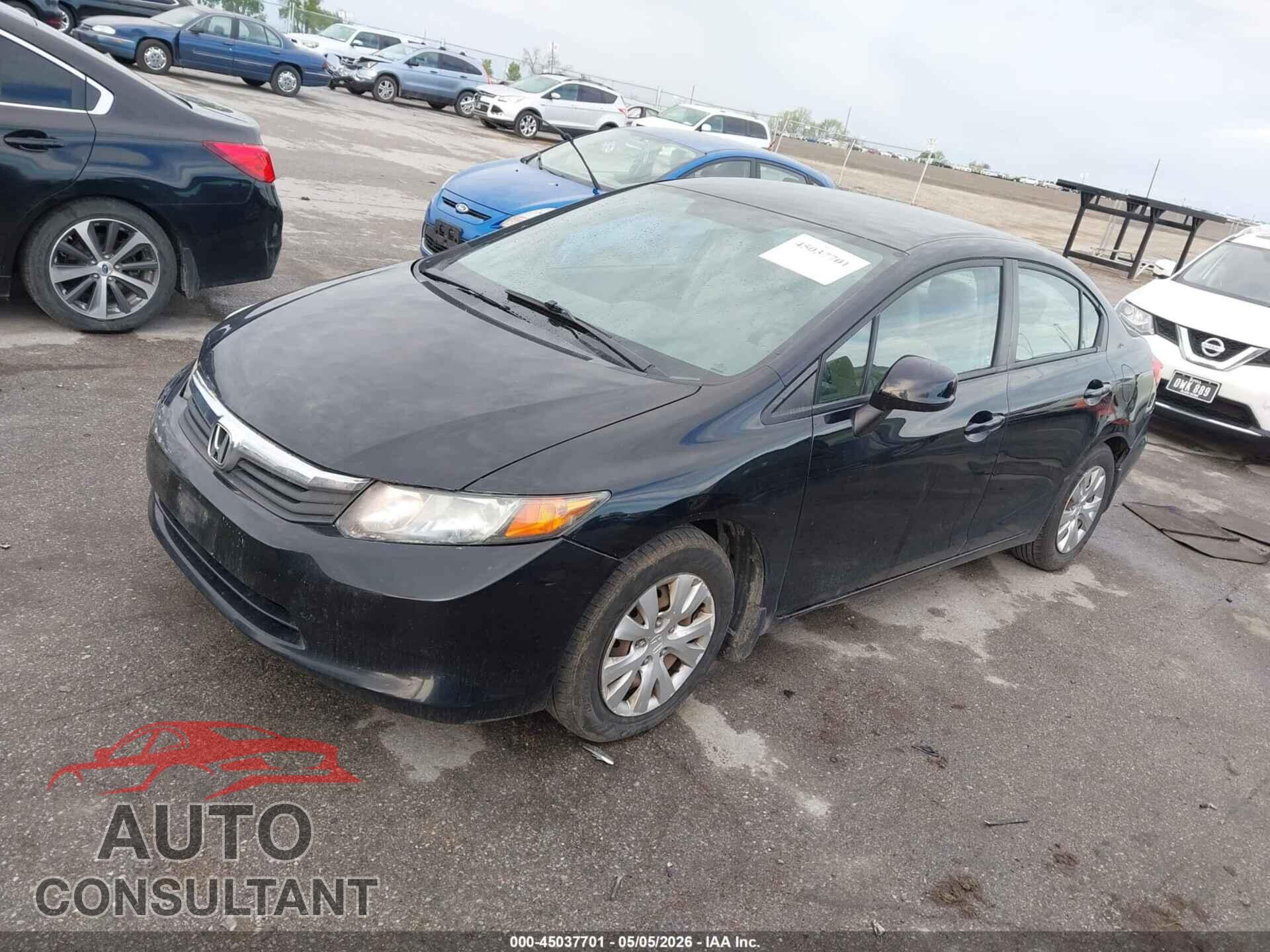 HONDA CIVIC 2012 - 19XFB2F50CE016228