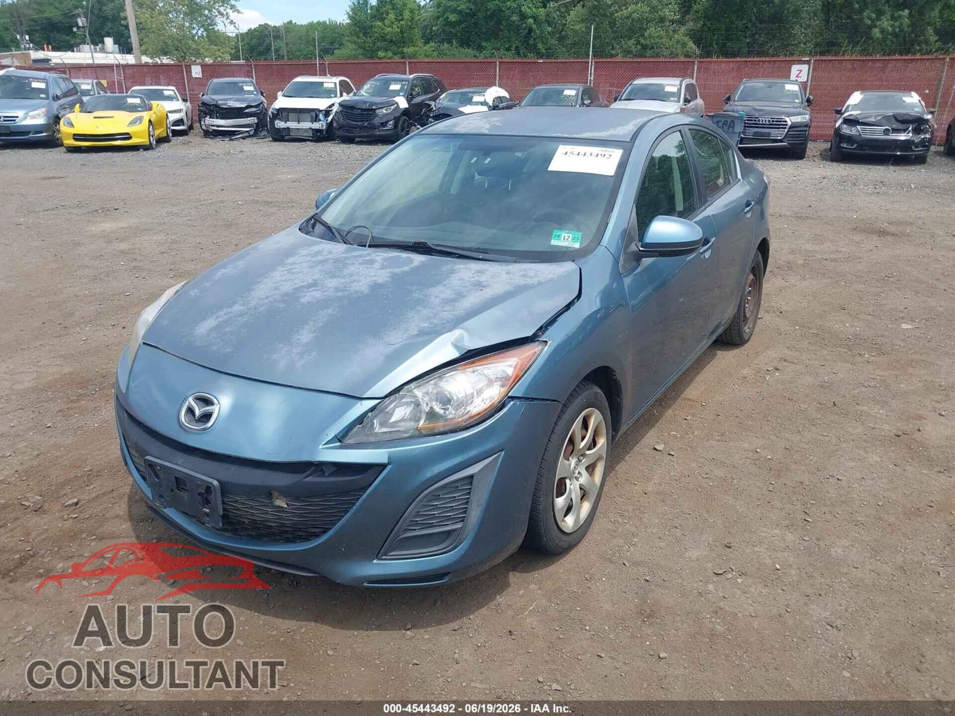 MAZDA MAZDA3 2011 - JM1BL1UG9B1477262