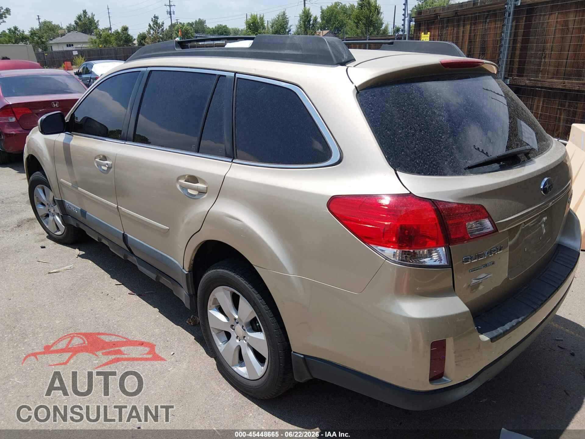 SUBARU OUTBACK 2010 - 4S4BRBJC6A3322432
