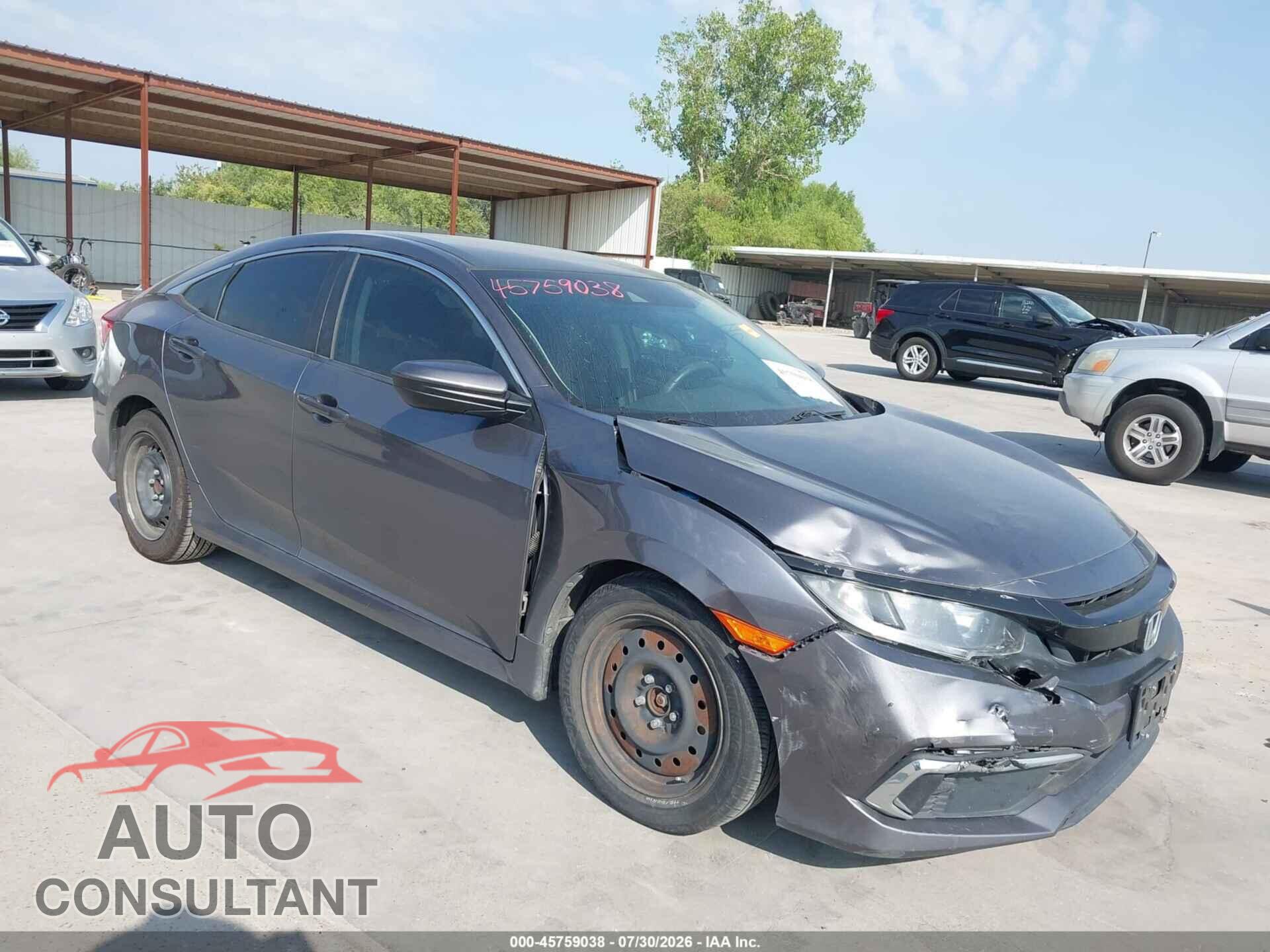 HONDA CIVIC 2019 - 19XFC2F66KE025746