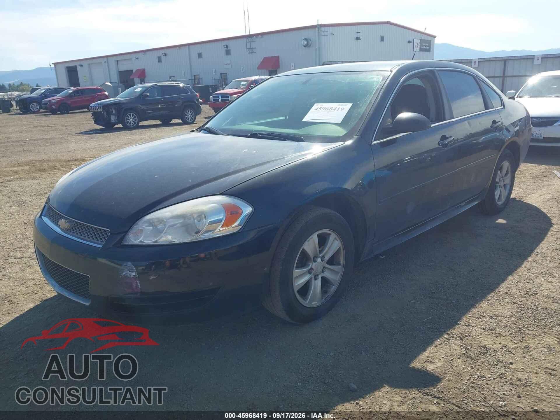 CHEVROLET IMPALA 2012 - 2G1WF5E34C1279270