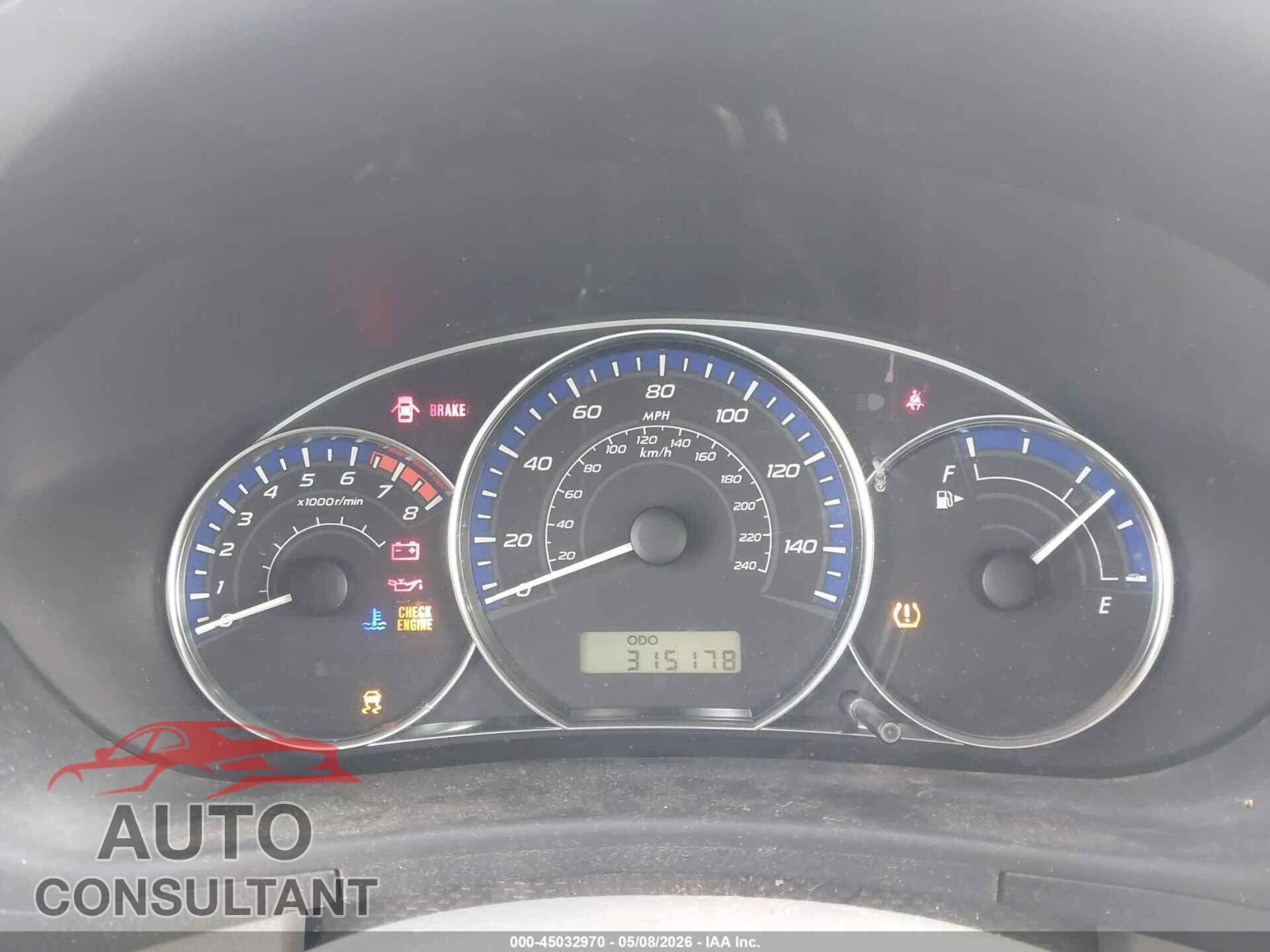 SUBARU FORESTER 2011 - JF2SHBBC3BG722563