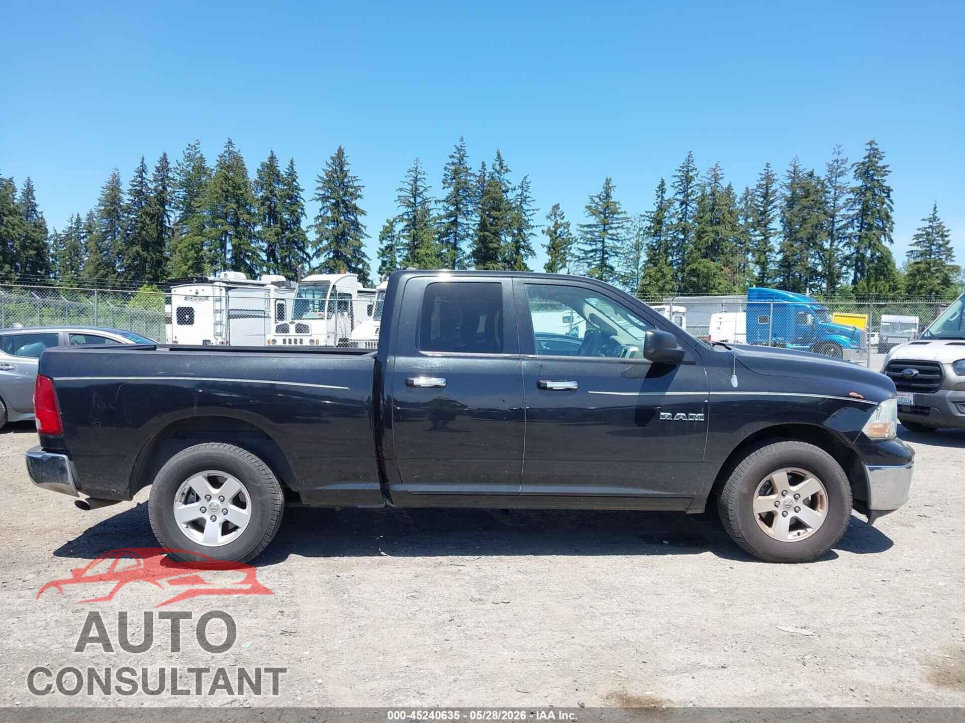 DODGE RAM 1500 2010 - 1D7RB1GP3AS155549