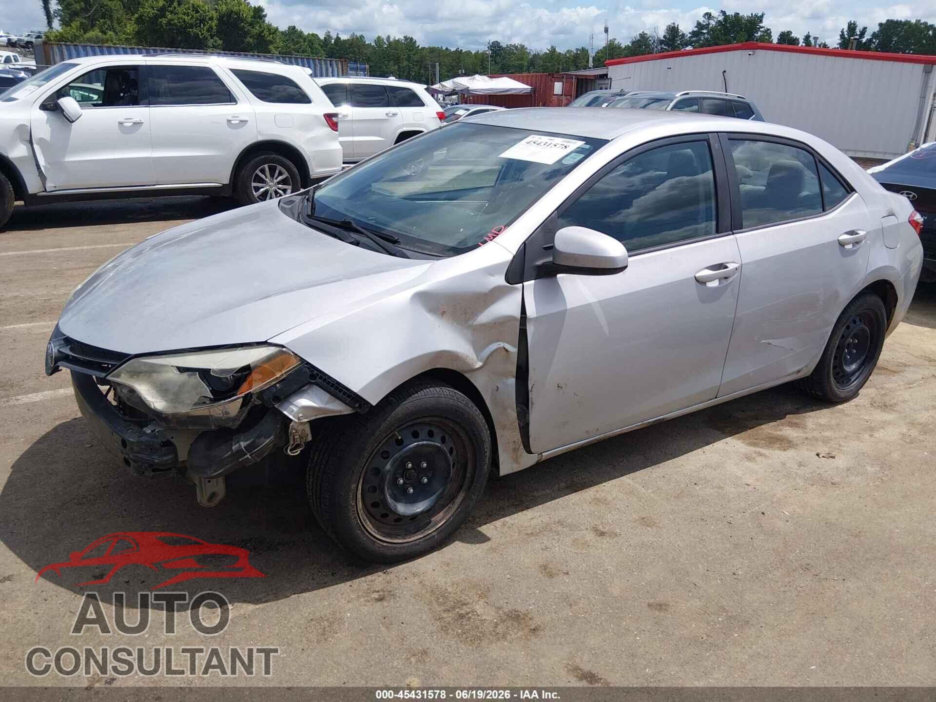 TOYOTA COROLLA 2015 - 2T1BURHE6FC347364