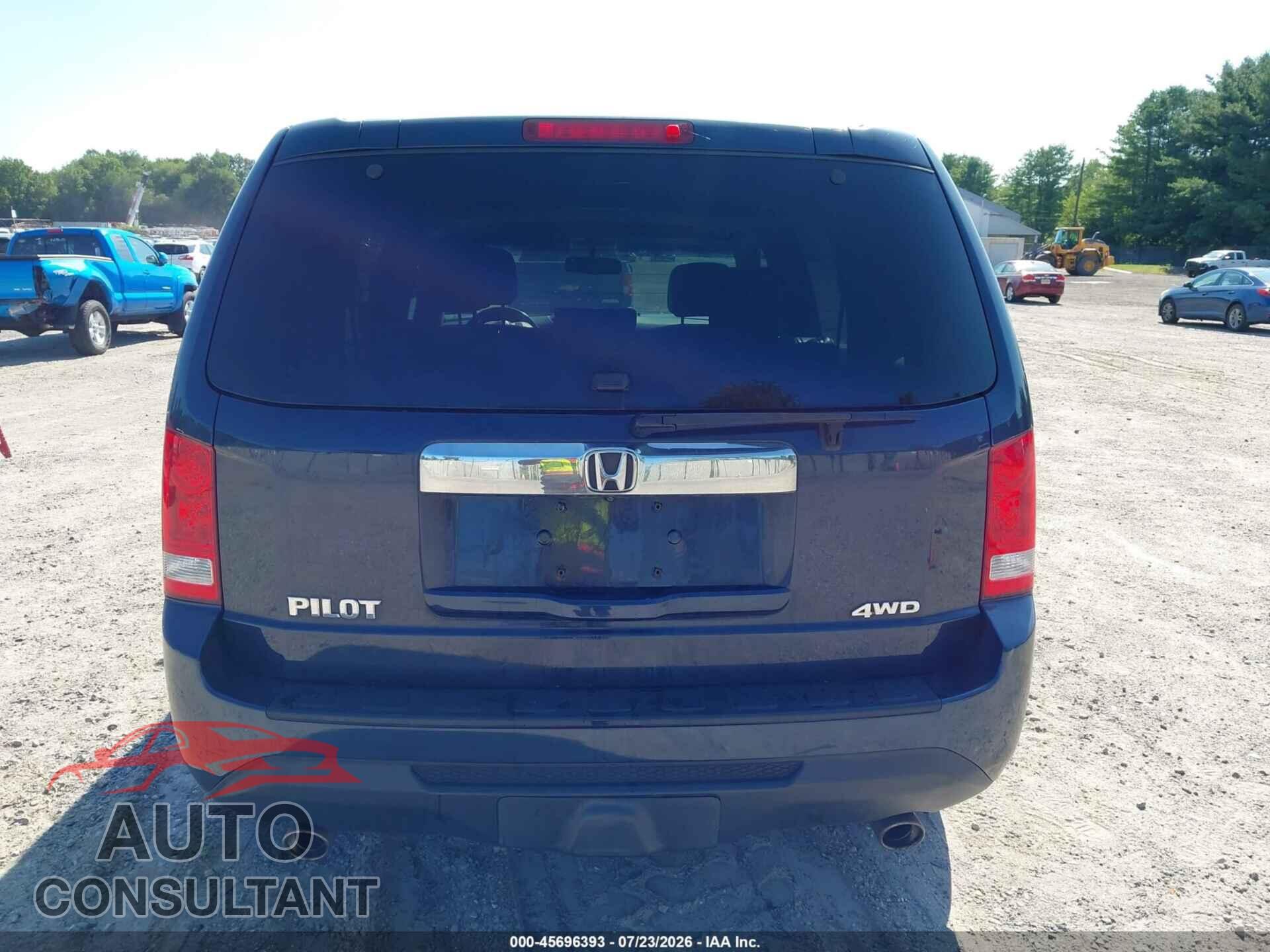 HONDA PILOT 2012 - 5FNYF4H53CB058215