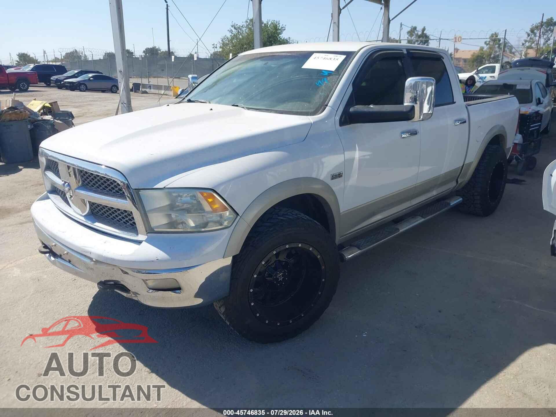 DODGE RAM 1500 2010 - 1D7RB1CT1AS213385