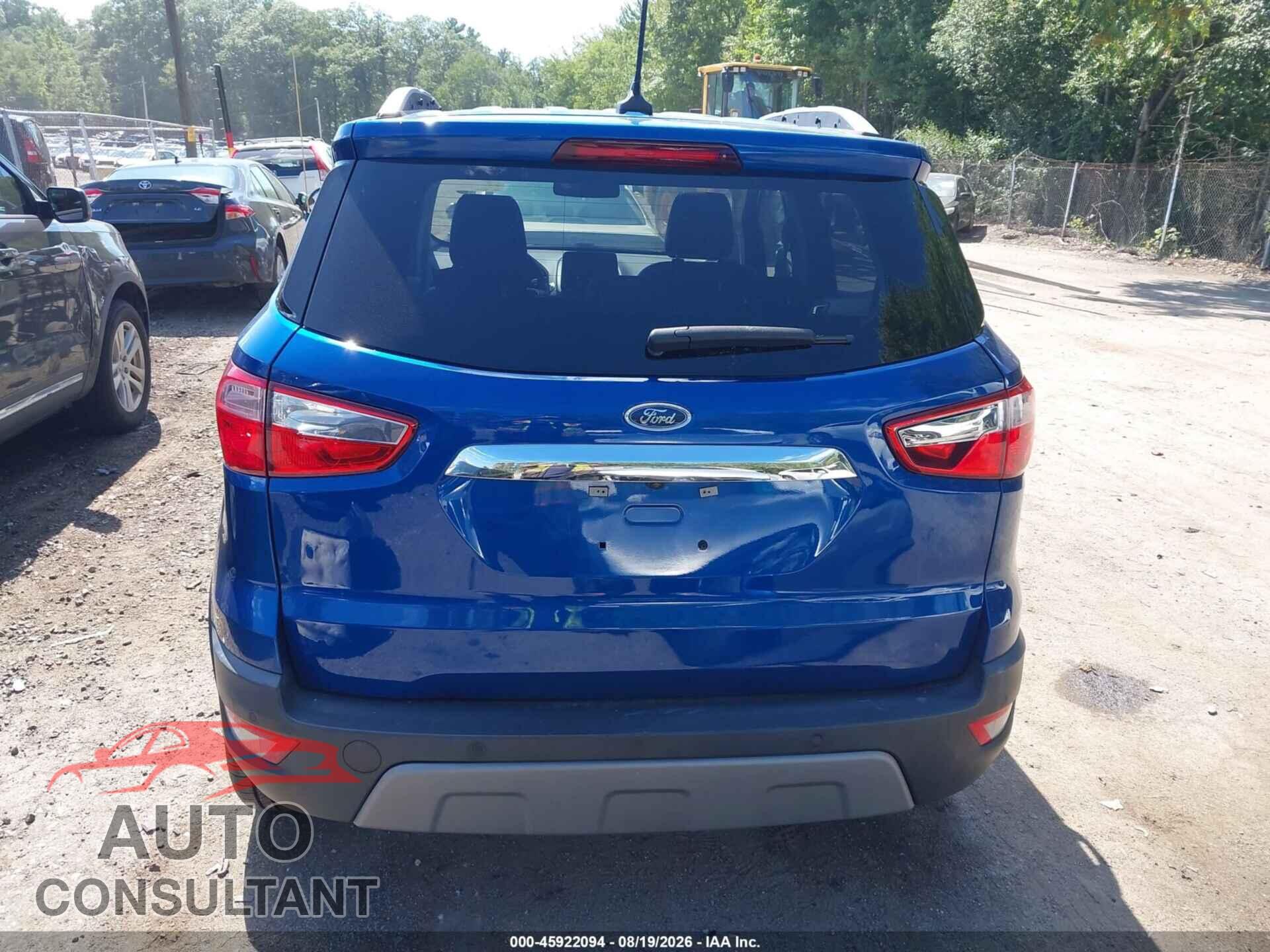 FORD ECOSPORT 2019 - MAJ6S3KL9KC285608