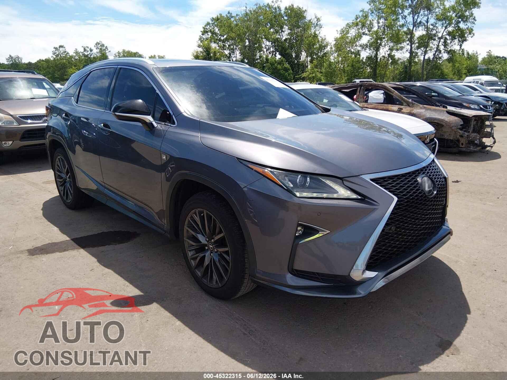 LEXUS RX 350 2017 - 2T2BZMCA2HC106828