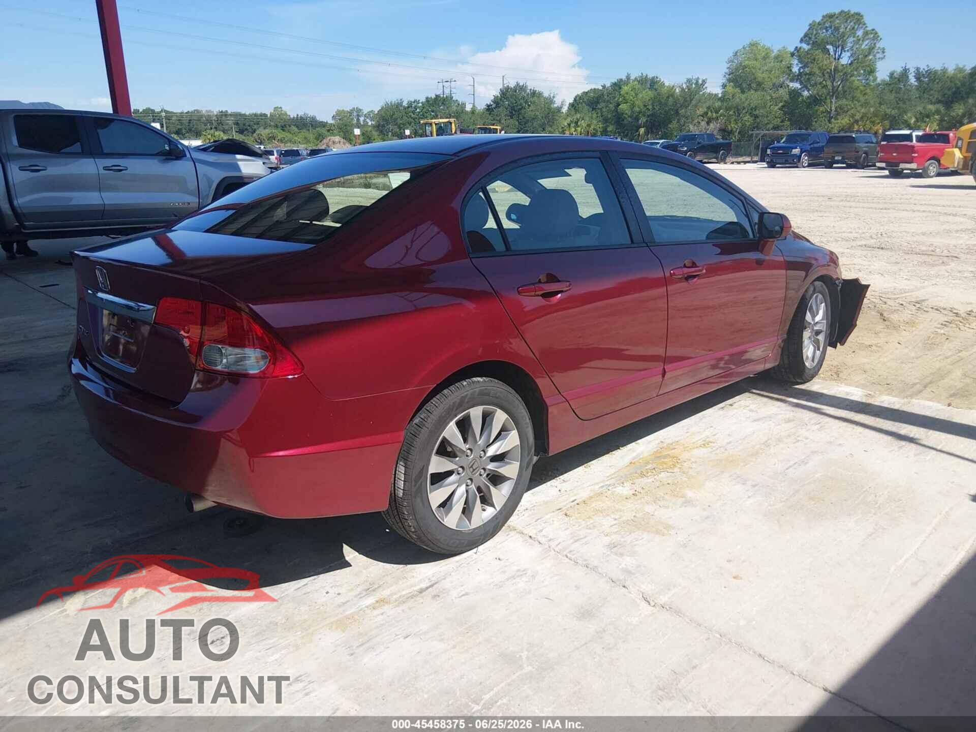 HONDA CIVIC 2009 - 19XFA16979E011469