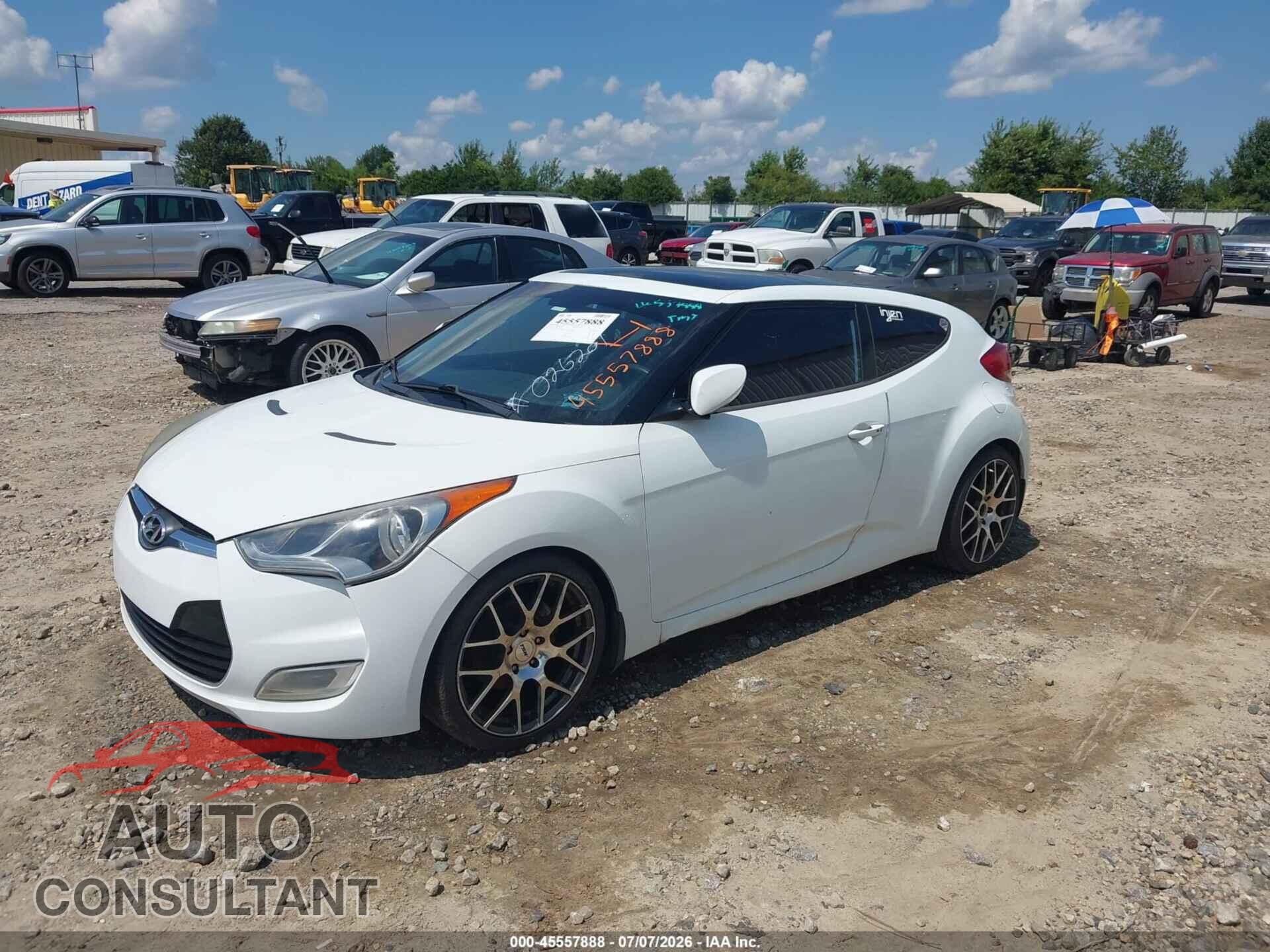 HYUNDAI VELOSTER 2012 - KMHTC6AD4CU026201