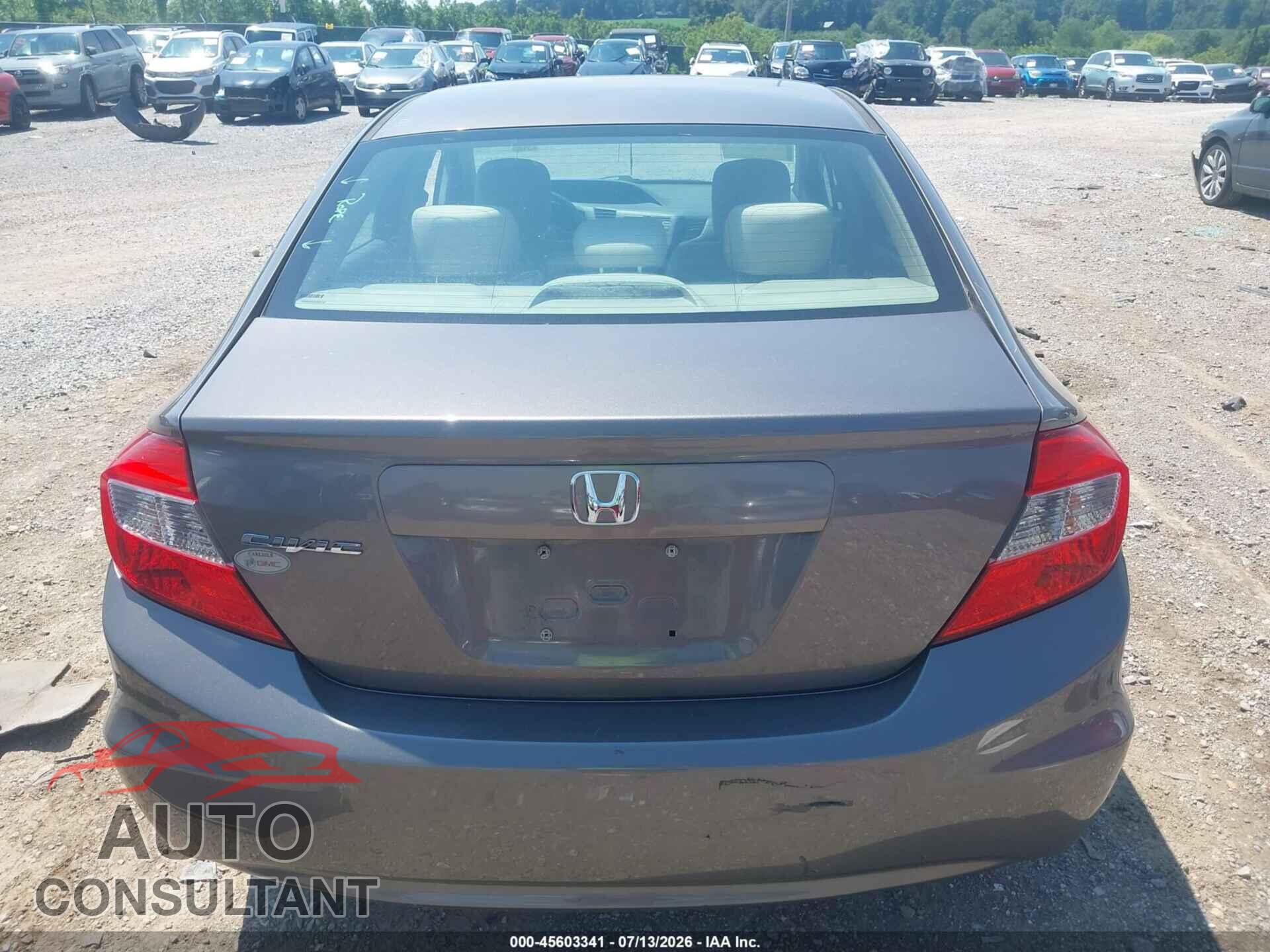 HONDA CIVIC 2012 - 19XFB2F53CE377176