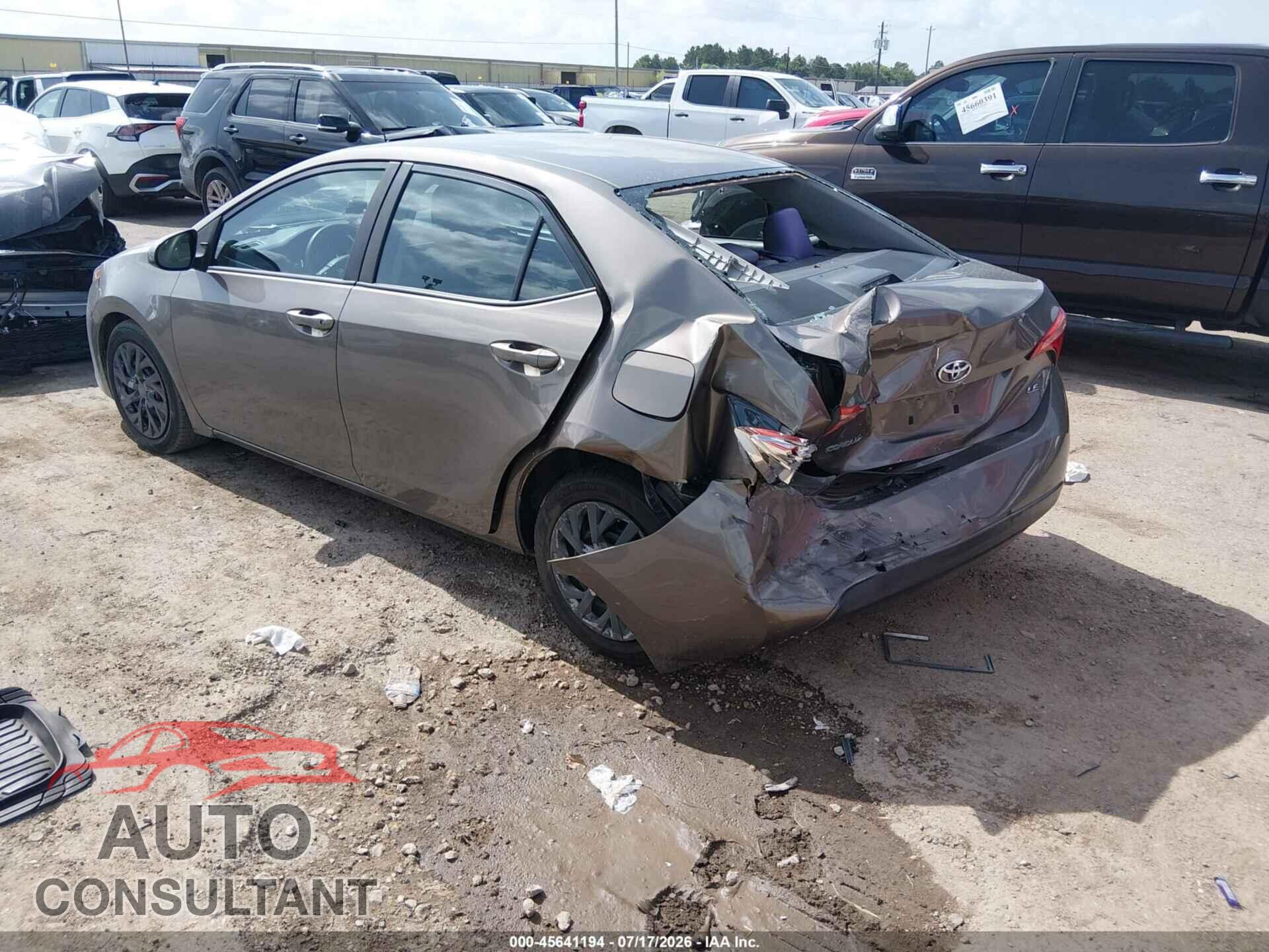 TOYOTA COROLLA 2017 - 5YFBURHE7HP703078