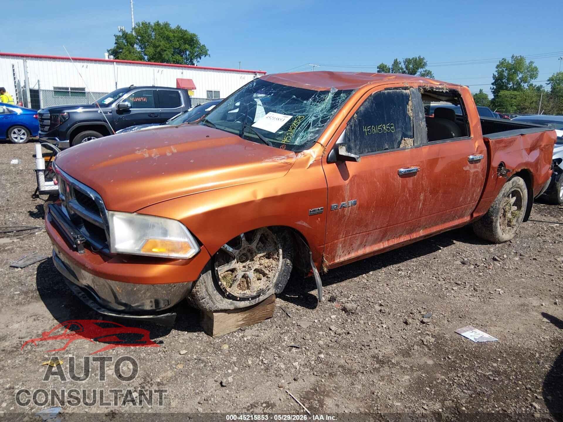 DODGE RAM 1500 2010 - 1D7RV1CT5AS183878