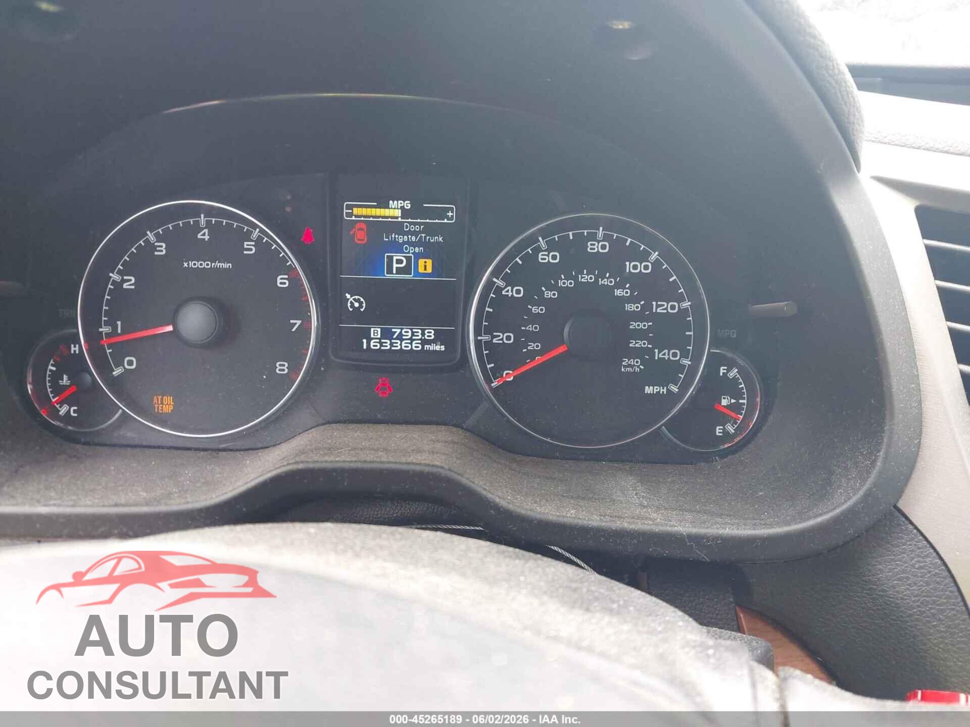 SUBARU OUTBACK 2013 - 4S4BRCLC4D3223616