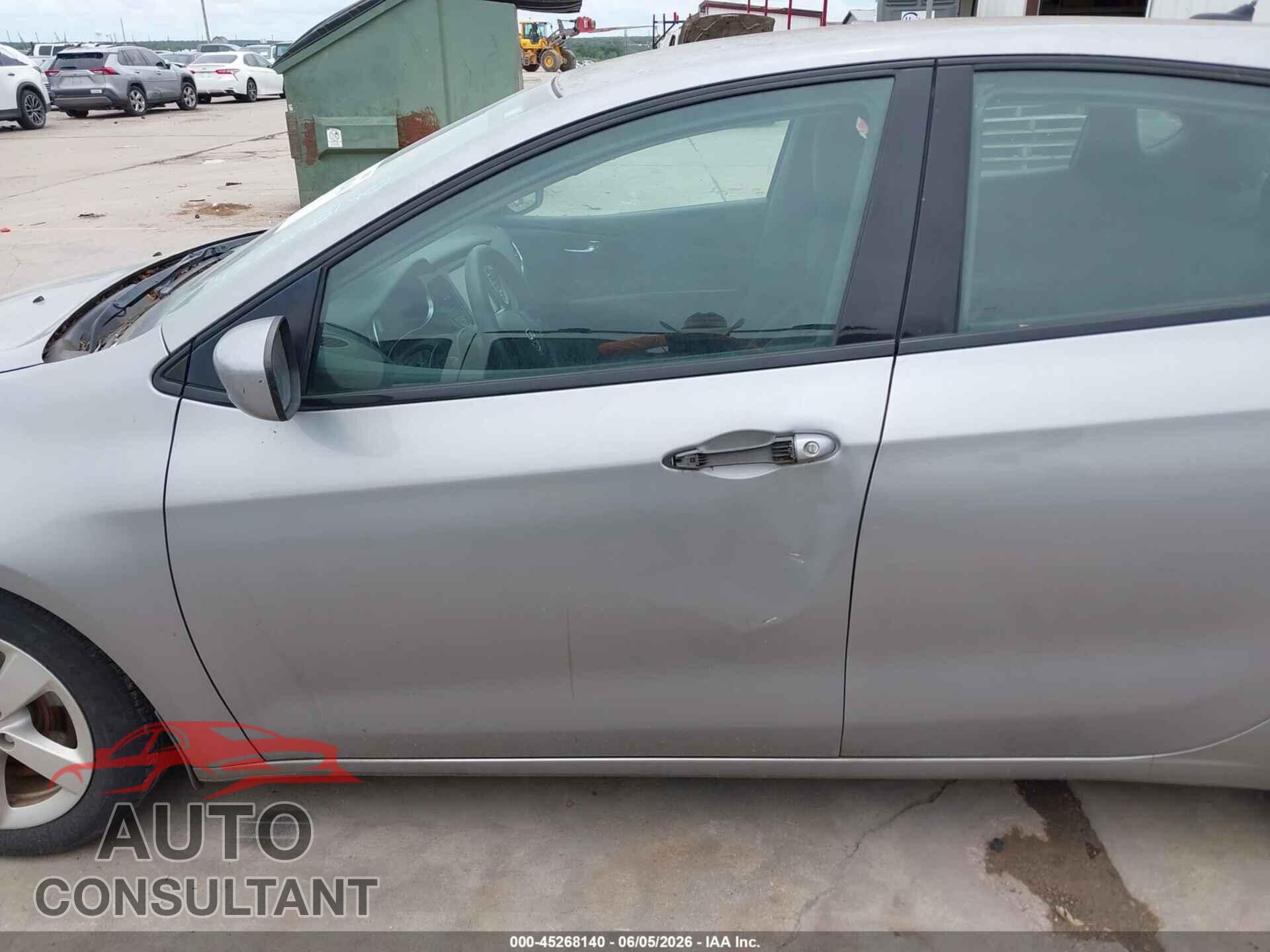DODGE DART 2015 - 1C3CDFBB2FD223861