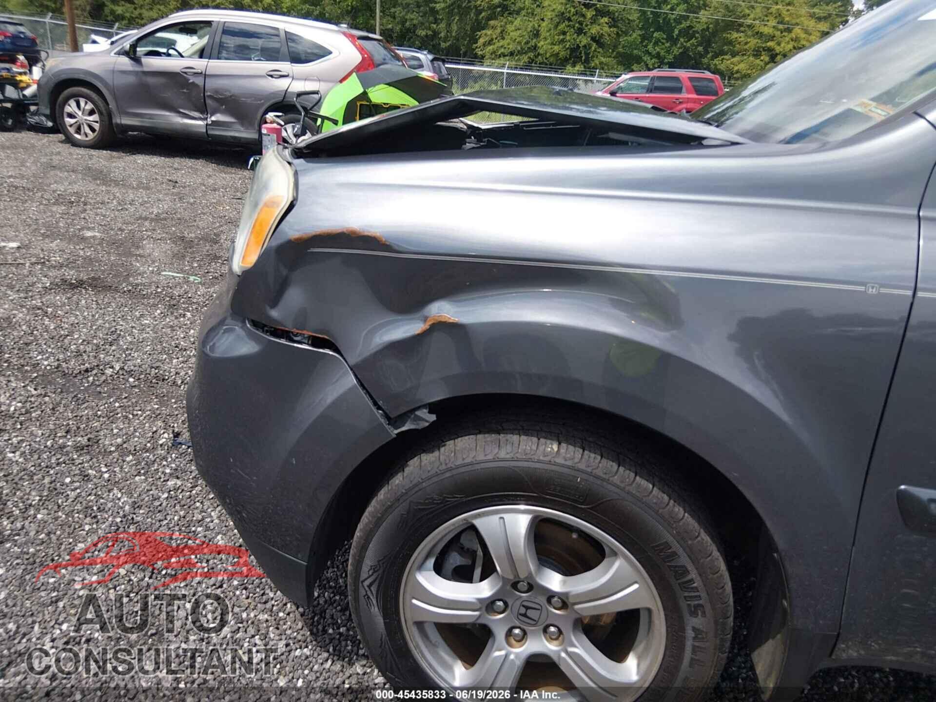 HONDA PILOT 2012 - 5FNYF3H5XCB013489