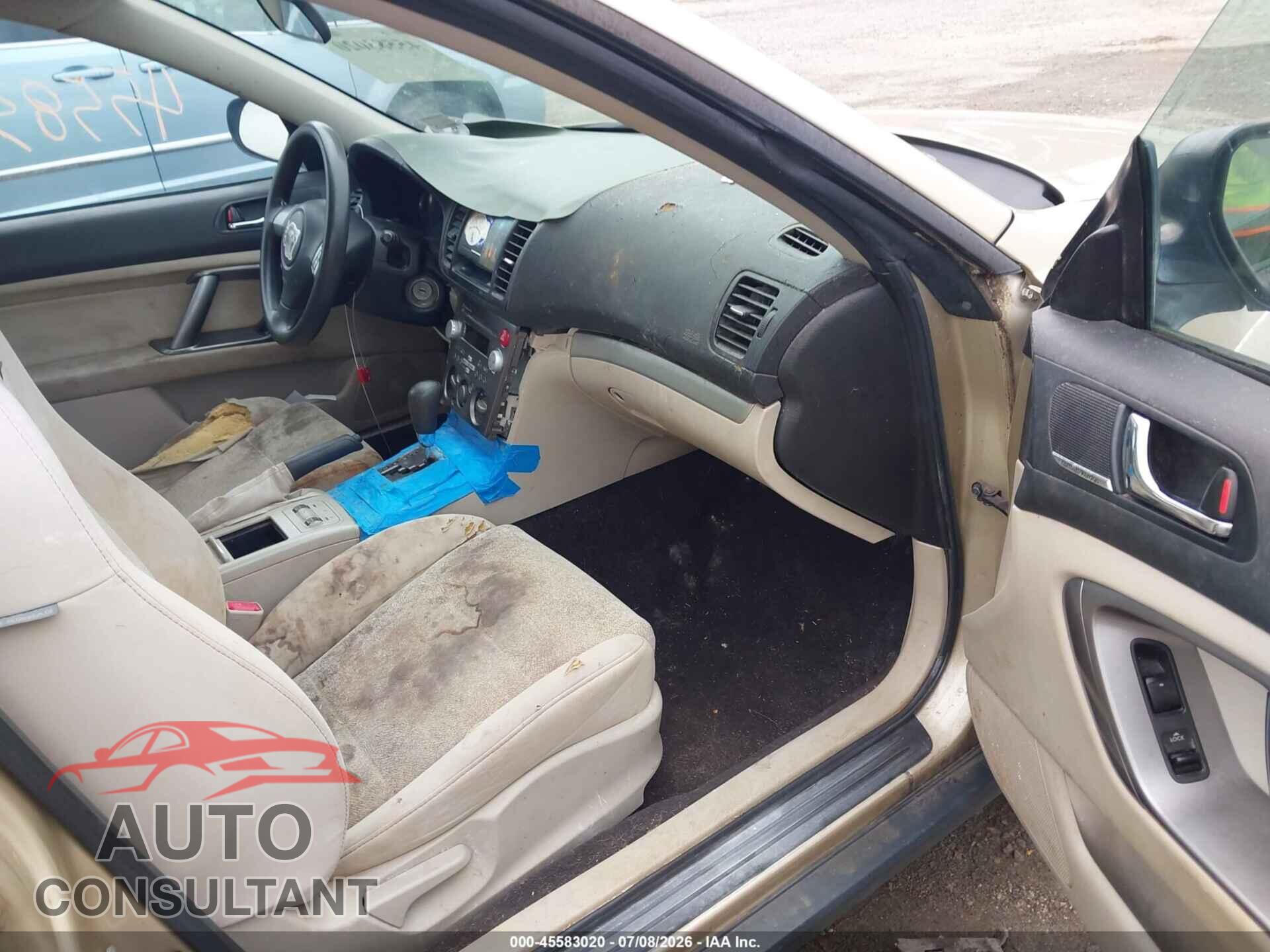 SUBARU OUTBACK 2009 - 4S4BP61C697334520