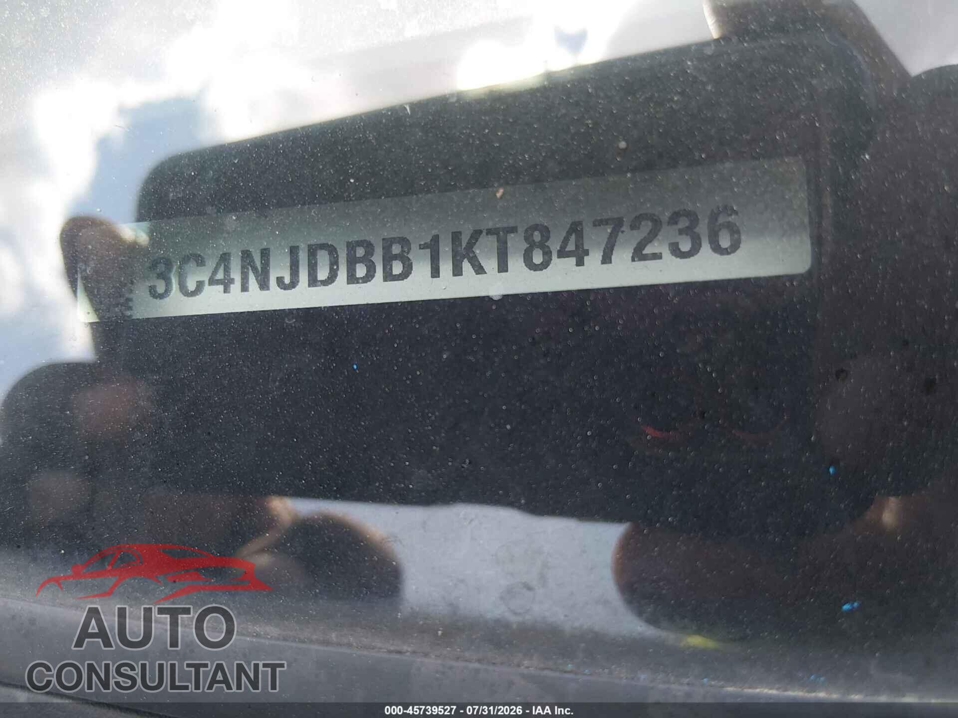JEEP COMPASS 2019 - 3C4NJDBB1KT847236