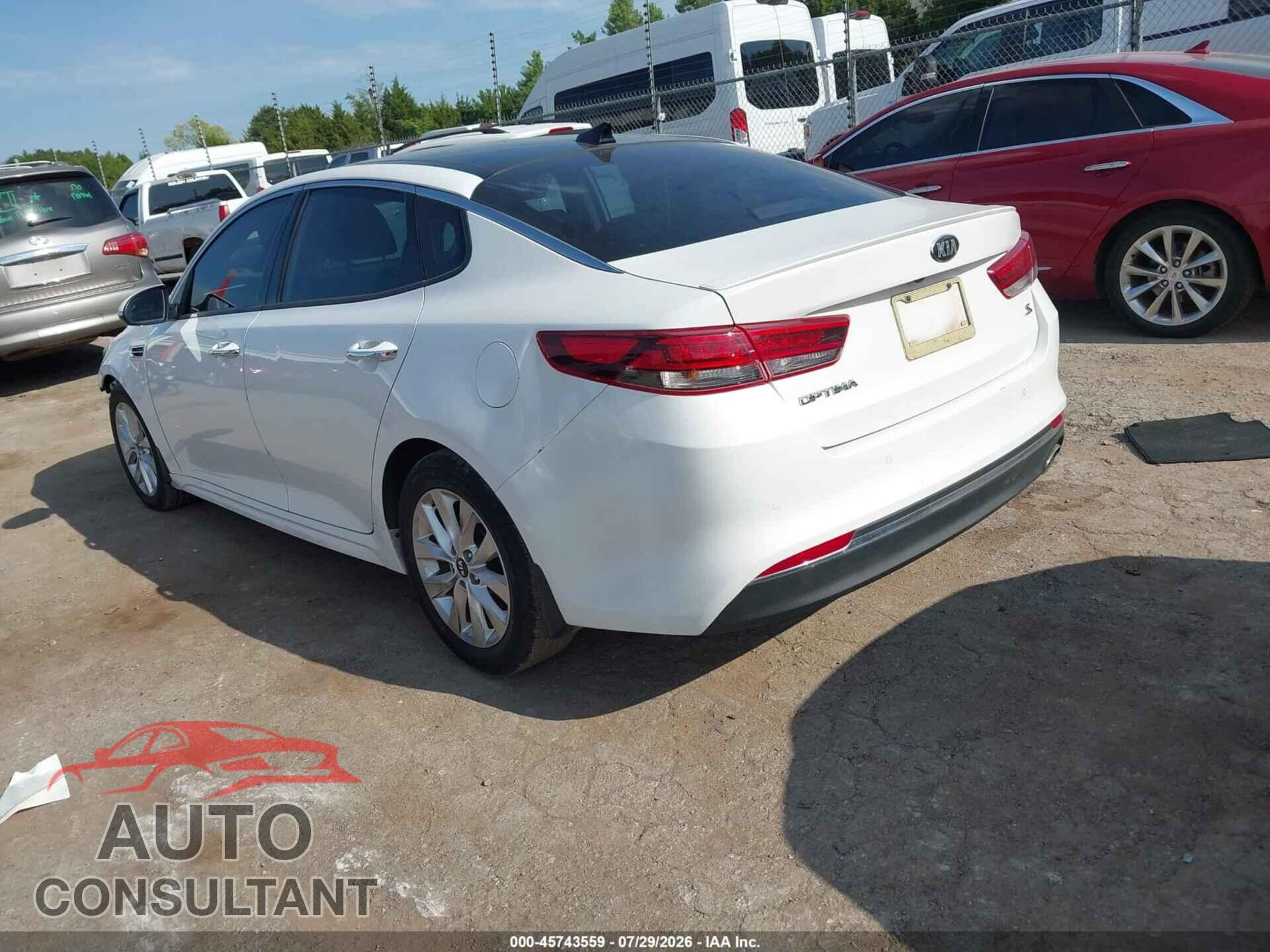 KIA OPTIMA 2018 - 5XXGT4L30JG242001