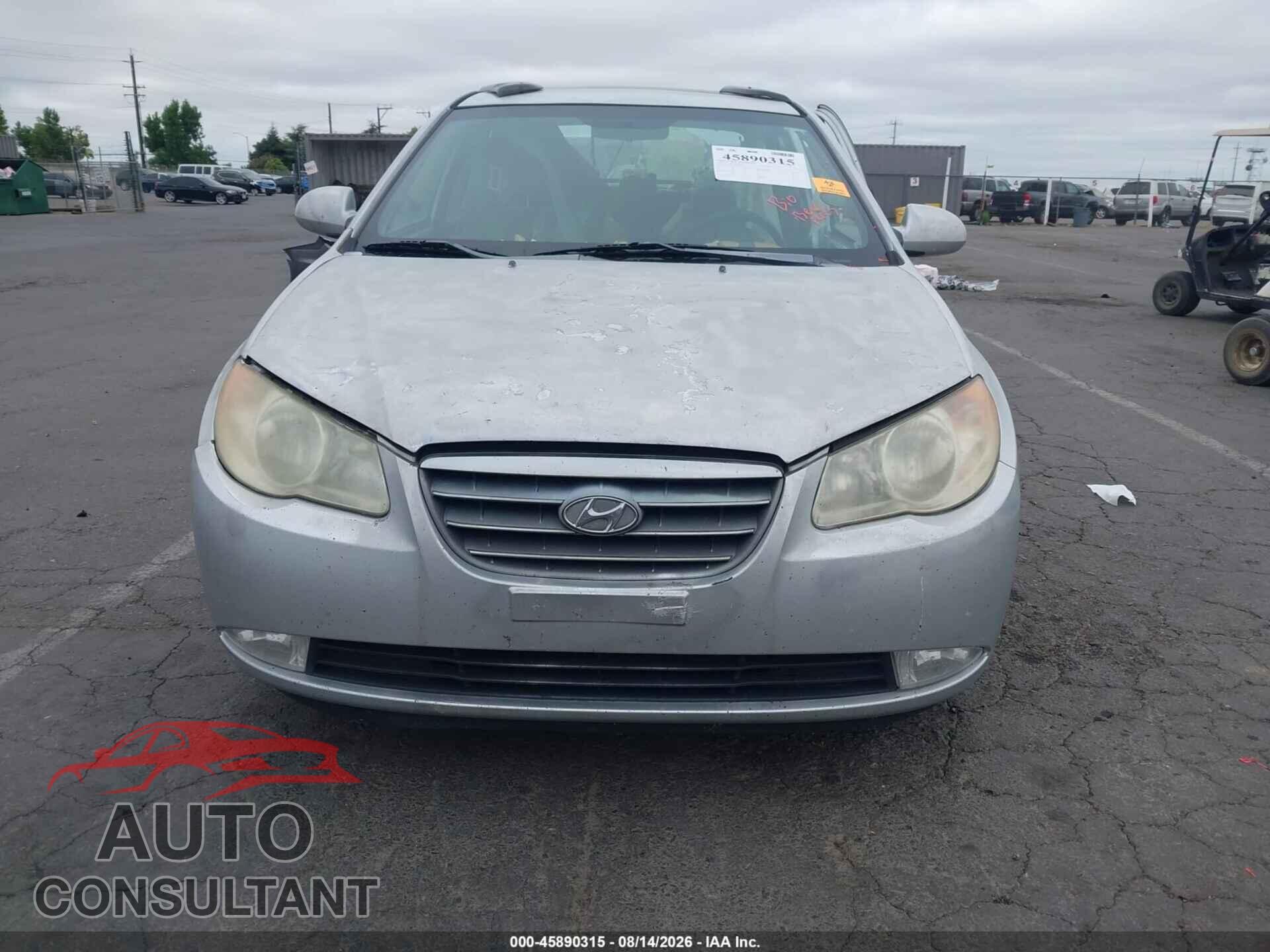 HYUNDAI ELANTRA 2009 - KMHDU46D89U697202