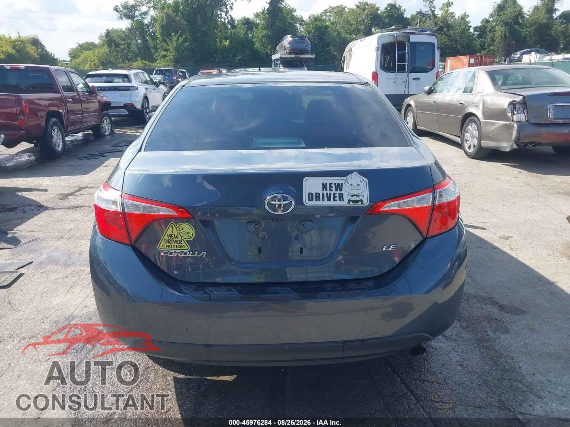 TOYOTA COROLLA 2015 - 2T1BURHE1FC295027