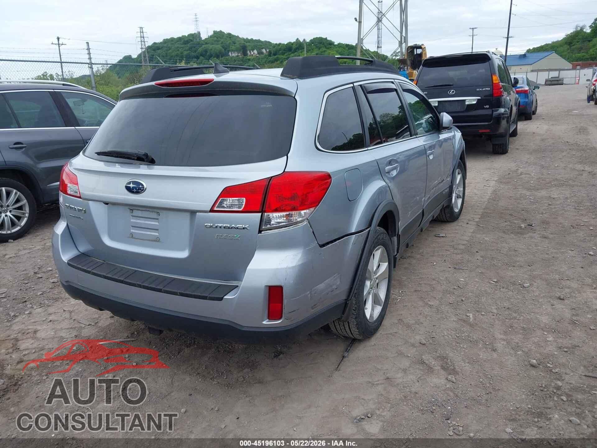 SUBARU OUTBACK 2013 - 4S4BRBPC0D3306285
