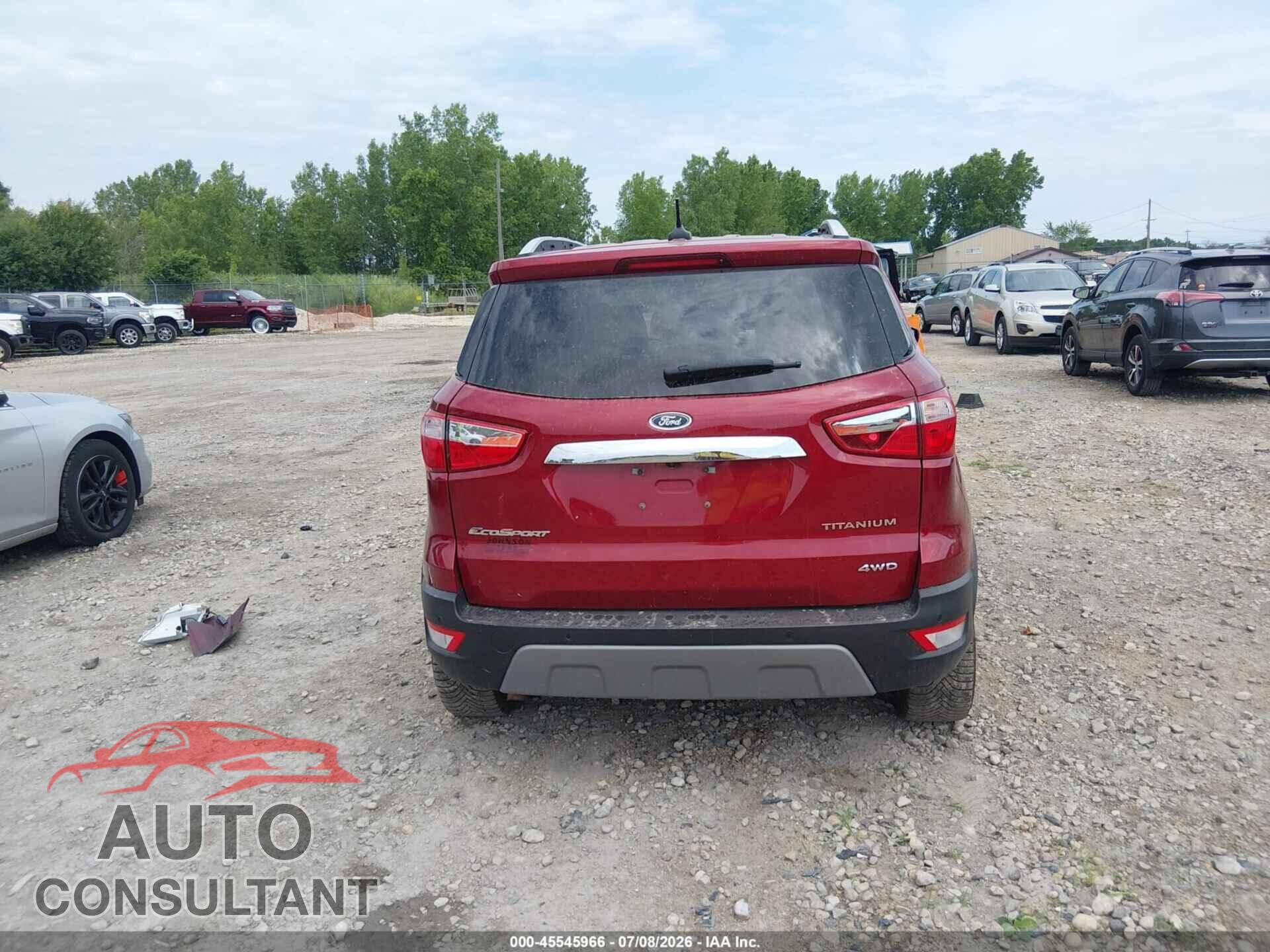 FORD ECOSPORT 2022 - MAJ6S3KL4NC464949