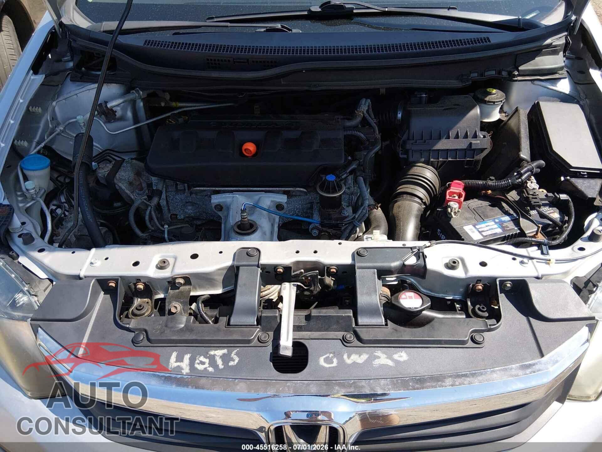 HONDA CIVIC 2012 - 19XFB2F90CE329878