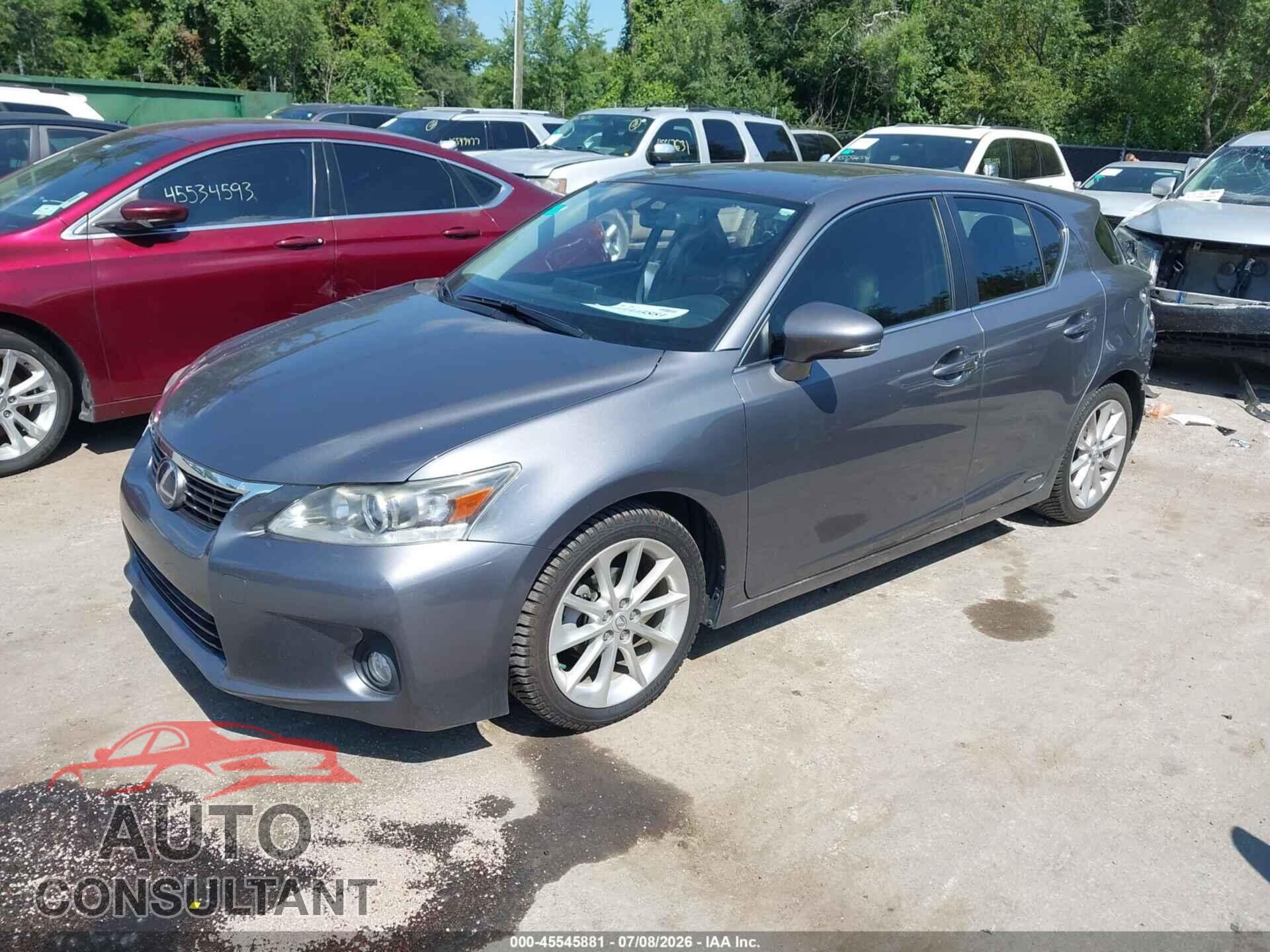 LEXUS CT 200H 2012 - JTHKD5BH6C2087729