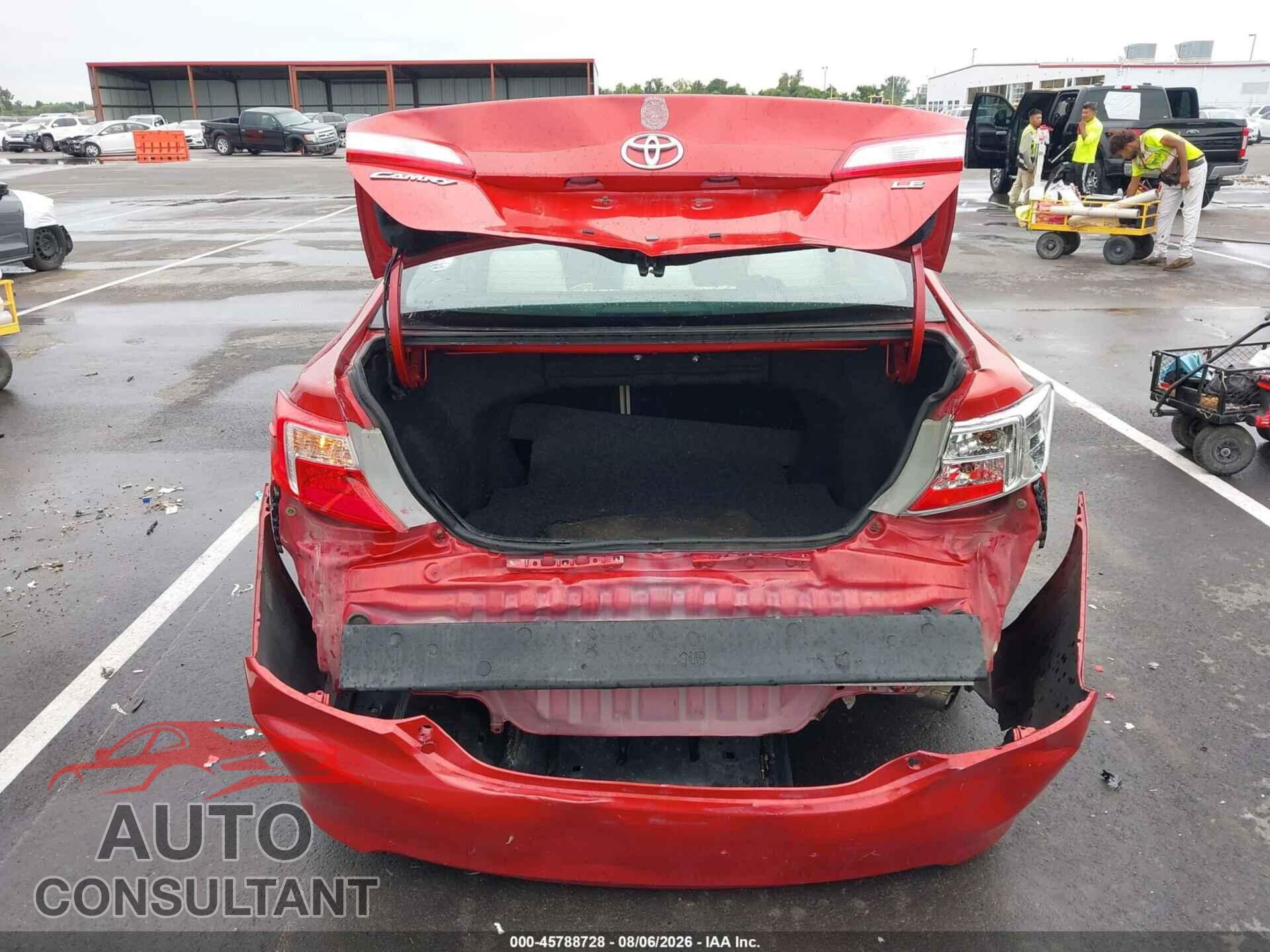 TOYOTA CAMRY 2012 - 4T4BF1FK6CR201535