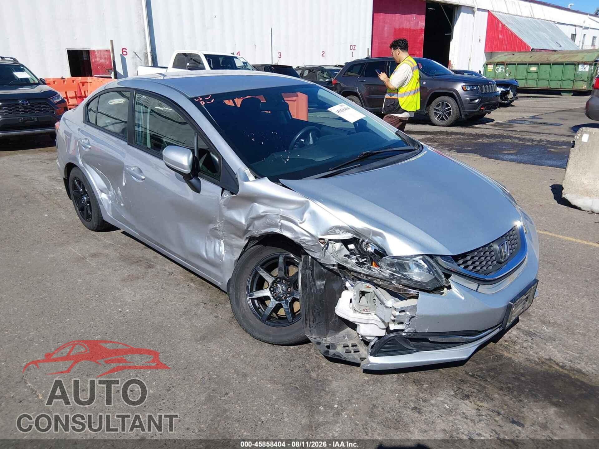 HONDA CIVIC 2014 - 19XFB2F51EE226615