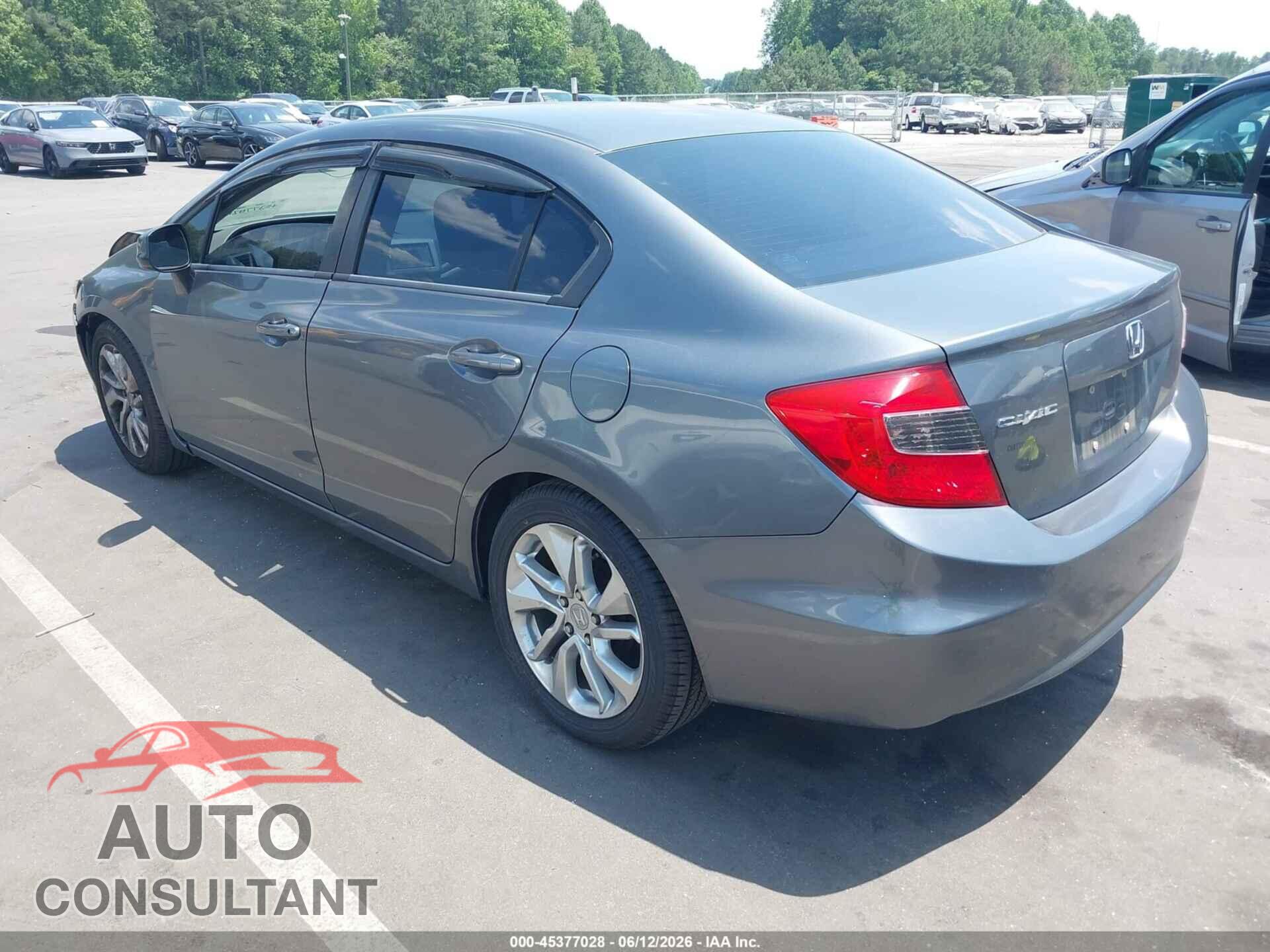 HONDA CIVIC 2012 - 19XFB2F53CE104576