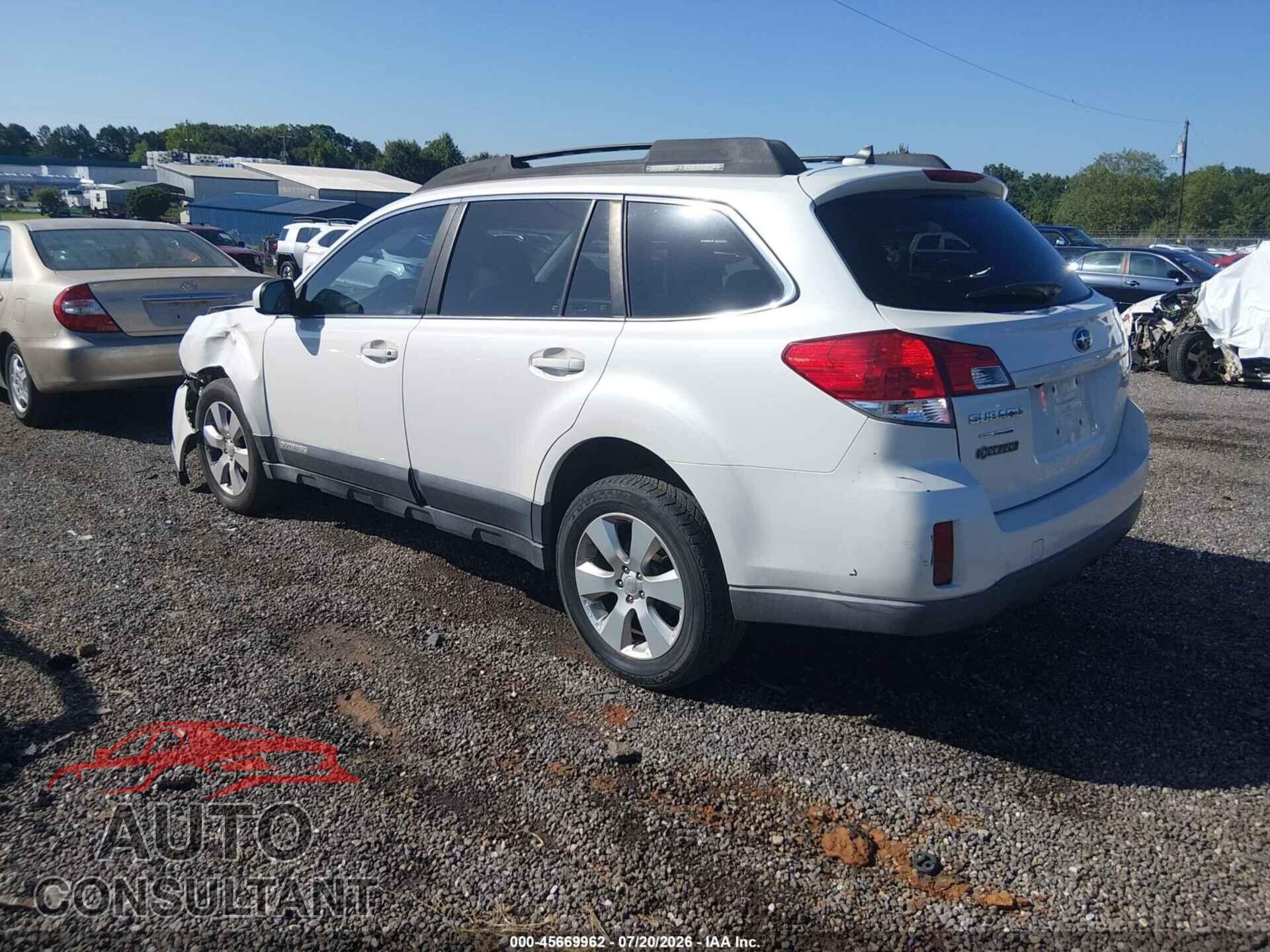 SUBARU OUTBACK 2011 - 4S4BRBKC6B3320566