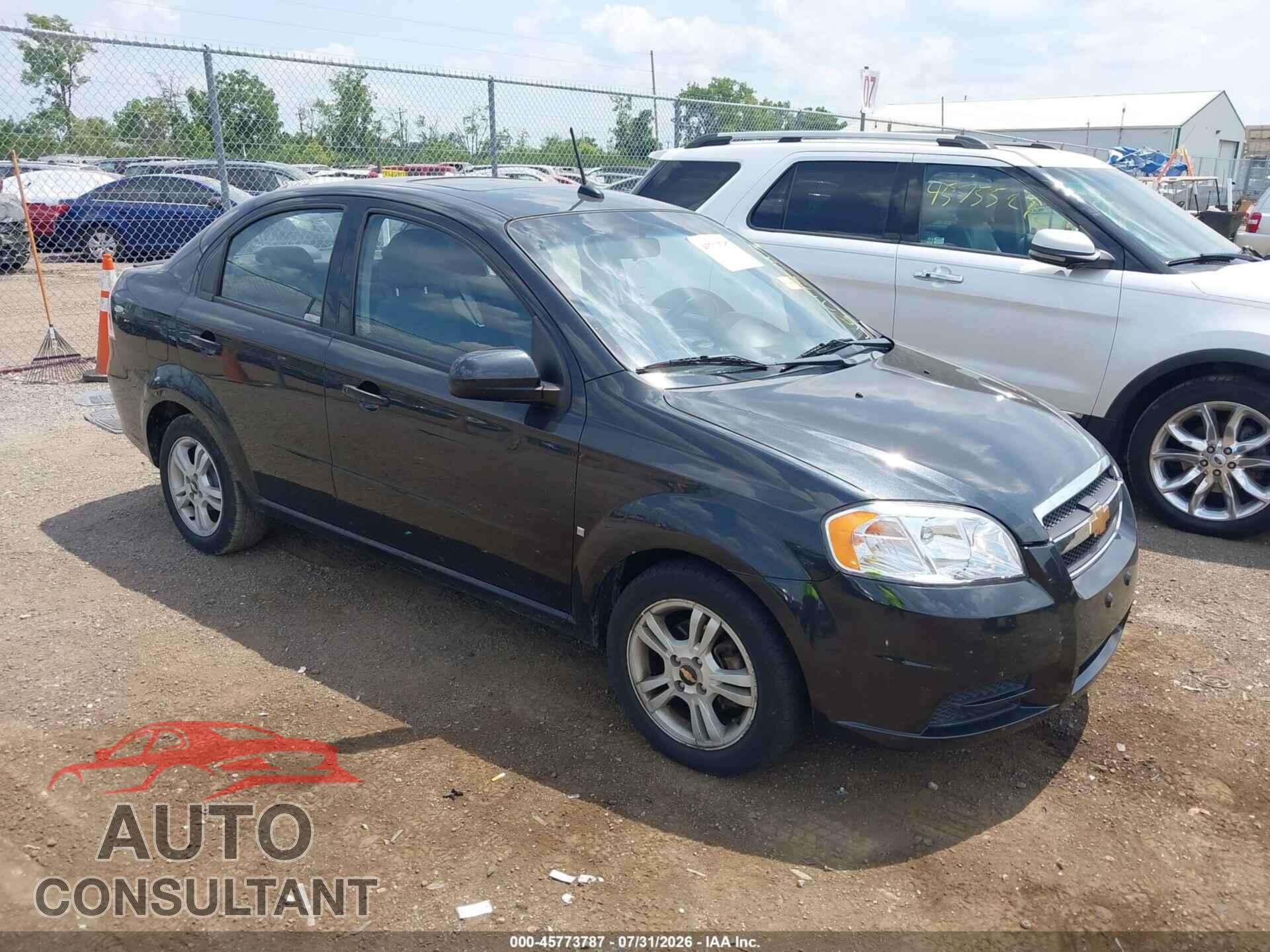 CHEVROLET AVEO 2009 - KL1TD56E09B682811