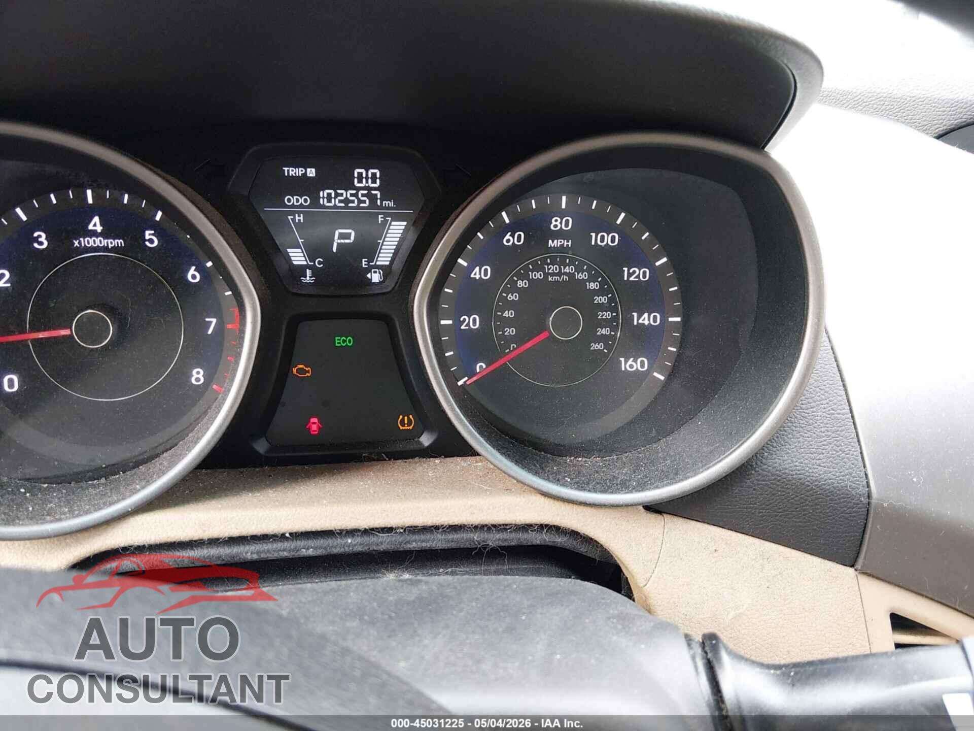 HYUNDAI ELANTRA 2013 - 5NPDH4AE3DH282378