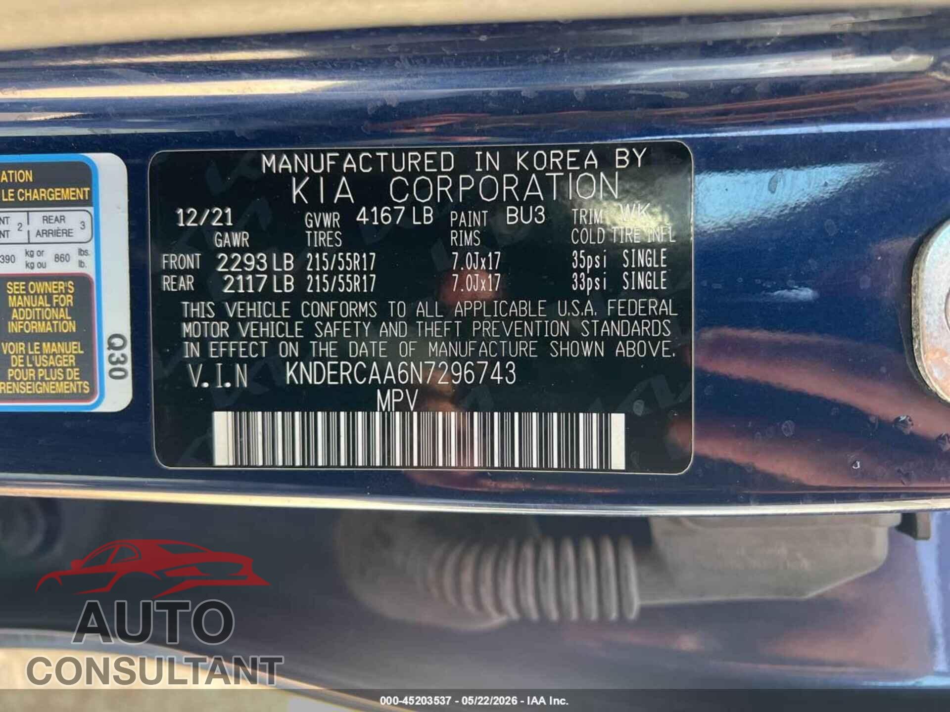 KIA SELTOS 2022 - KNDERCAA6N7296743