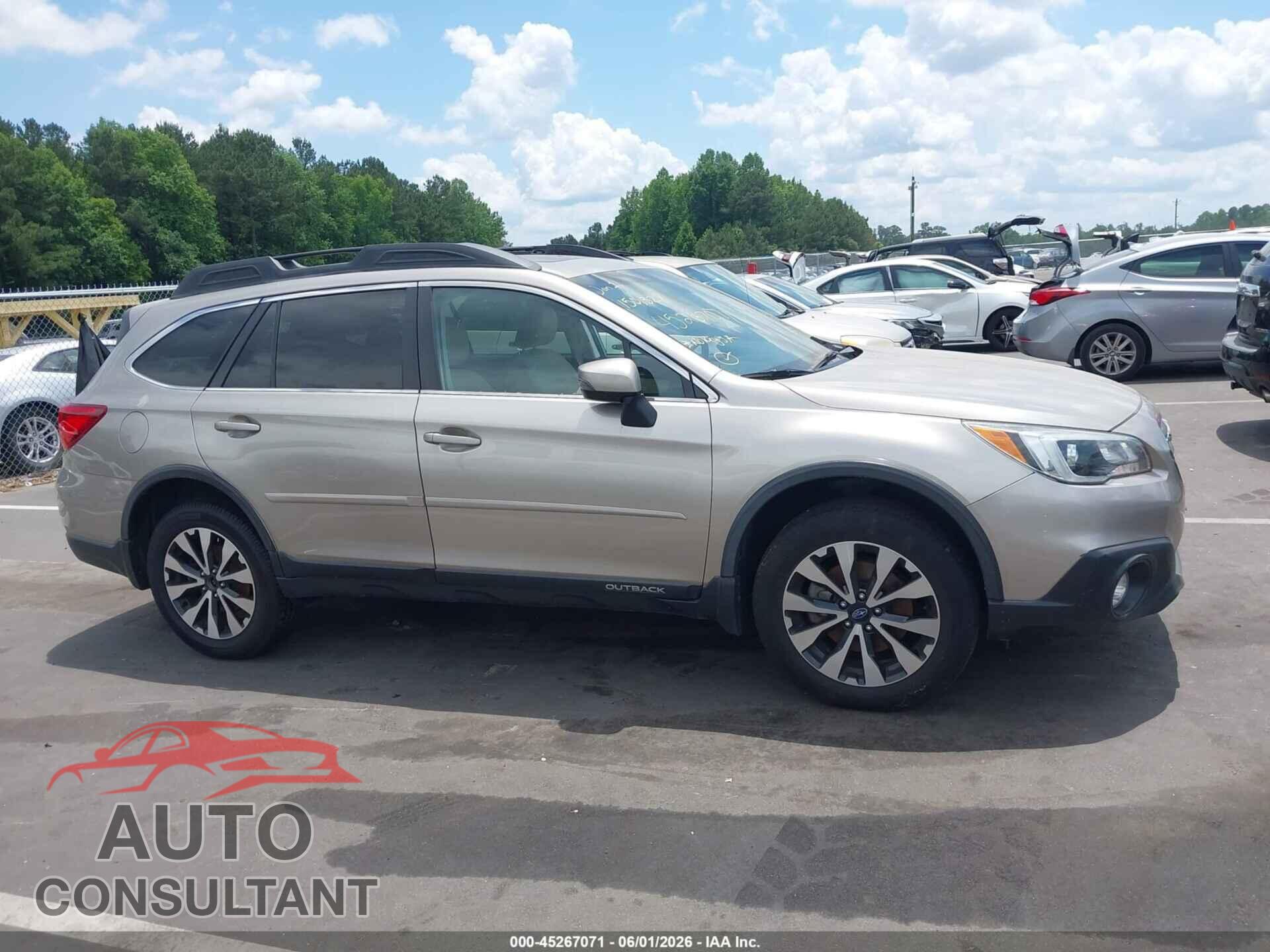 SUBARU OUTBACK 2016 - 4S4BSENC9G3245693