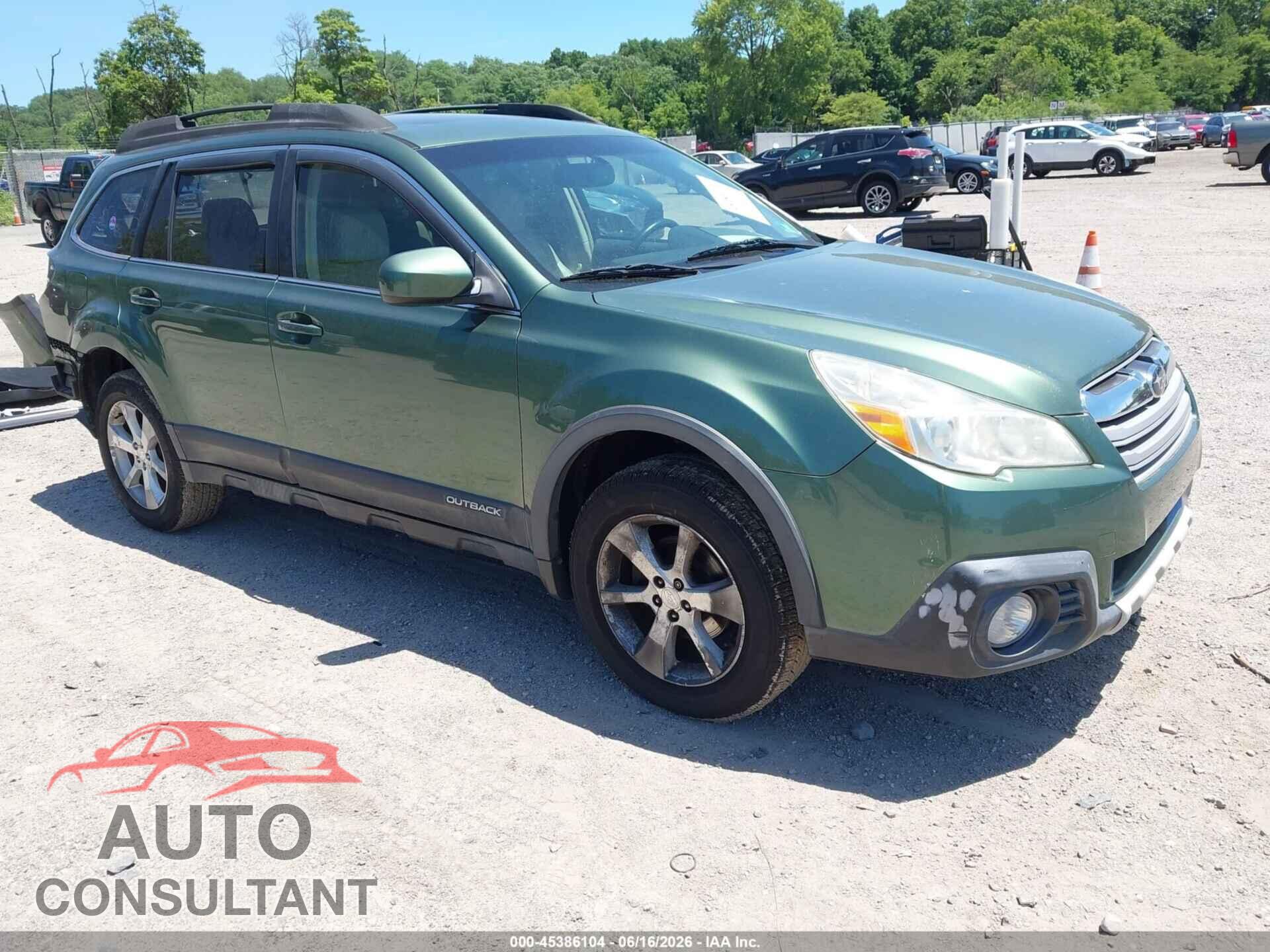 SUBARU OUTBACK 2013 - 4S4BRBKC8D3228734
