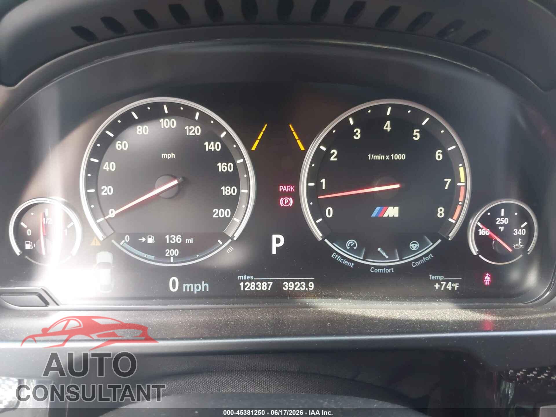 BMW X6 M 2016 - 5YMKW8C53G0R43093