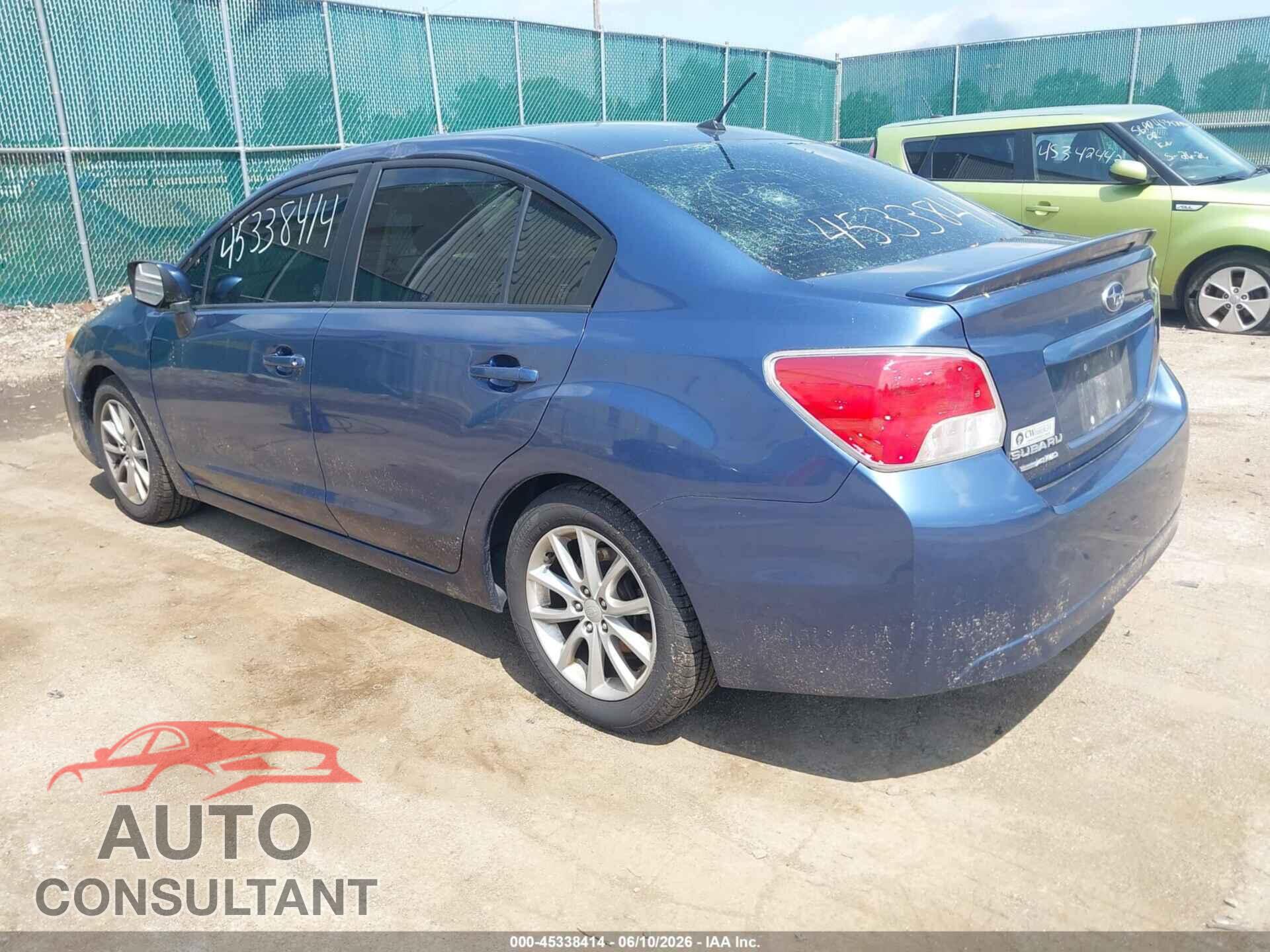 SUBARU IMPREZA 2012 - JF1GJAB62CH014285