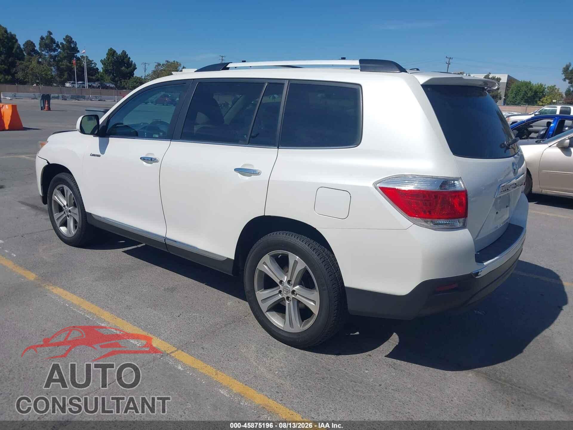 TOYOTA HIGHLANDER 2011 - 5TDDK3EH4BS084366