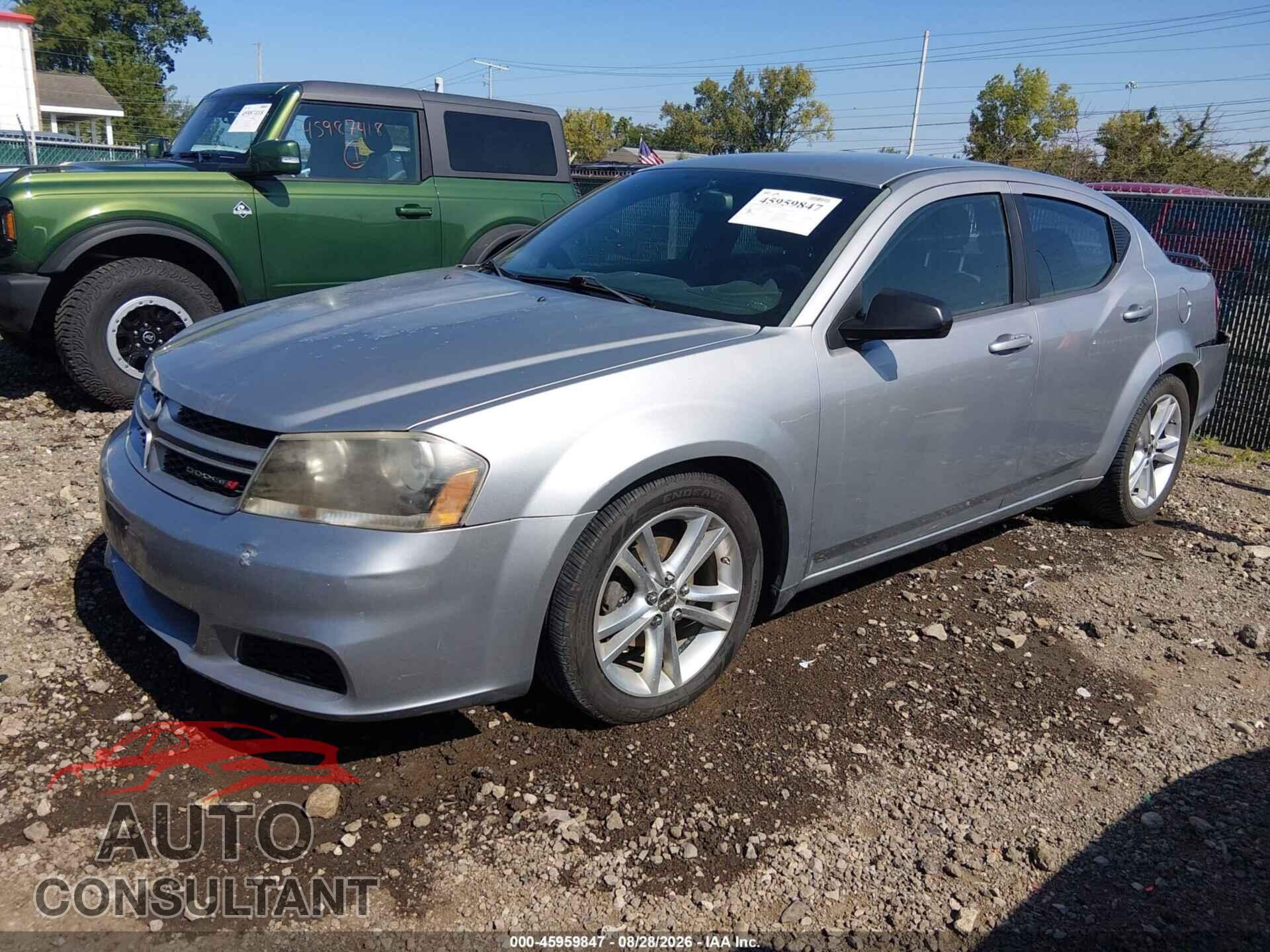 DODGE AVENGER 2014 - 1C3CDZAG5EN155207