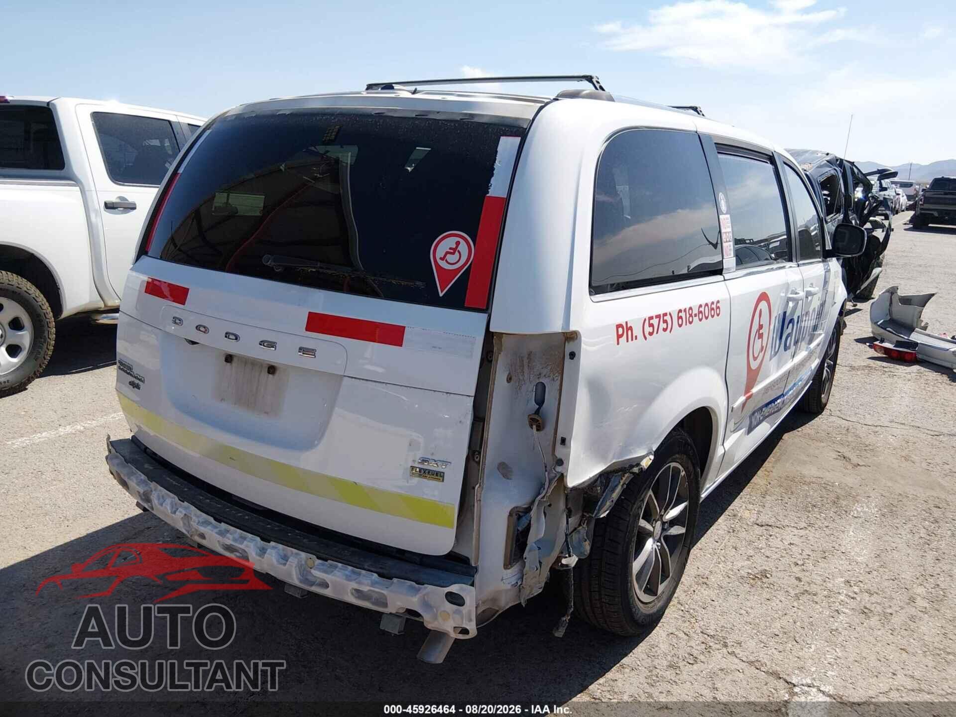 DODGE GRAND CARAVAN 2017 - 2C4RDGCG5HR600933
