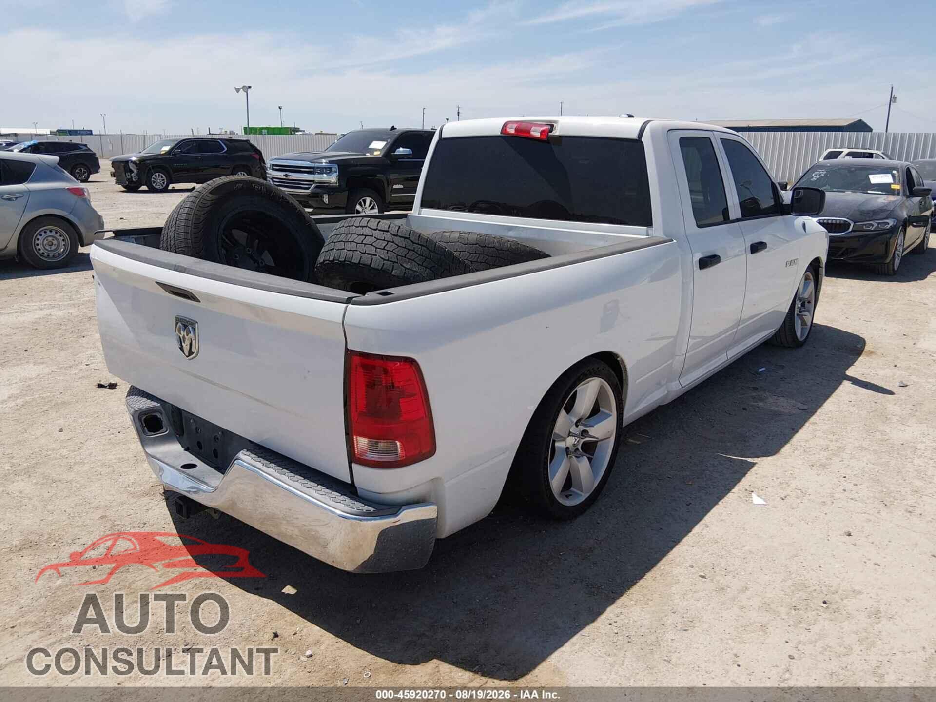 DODGE RAM 1500 2010 - 1D7RB1GK9AS179892